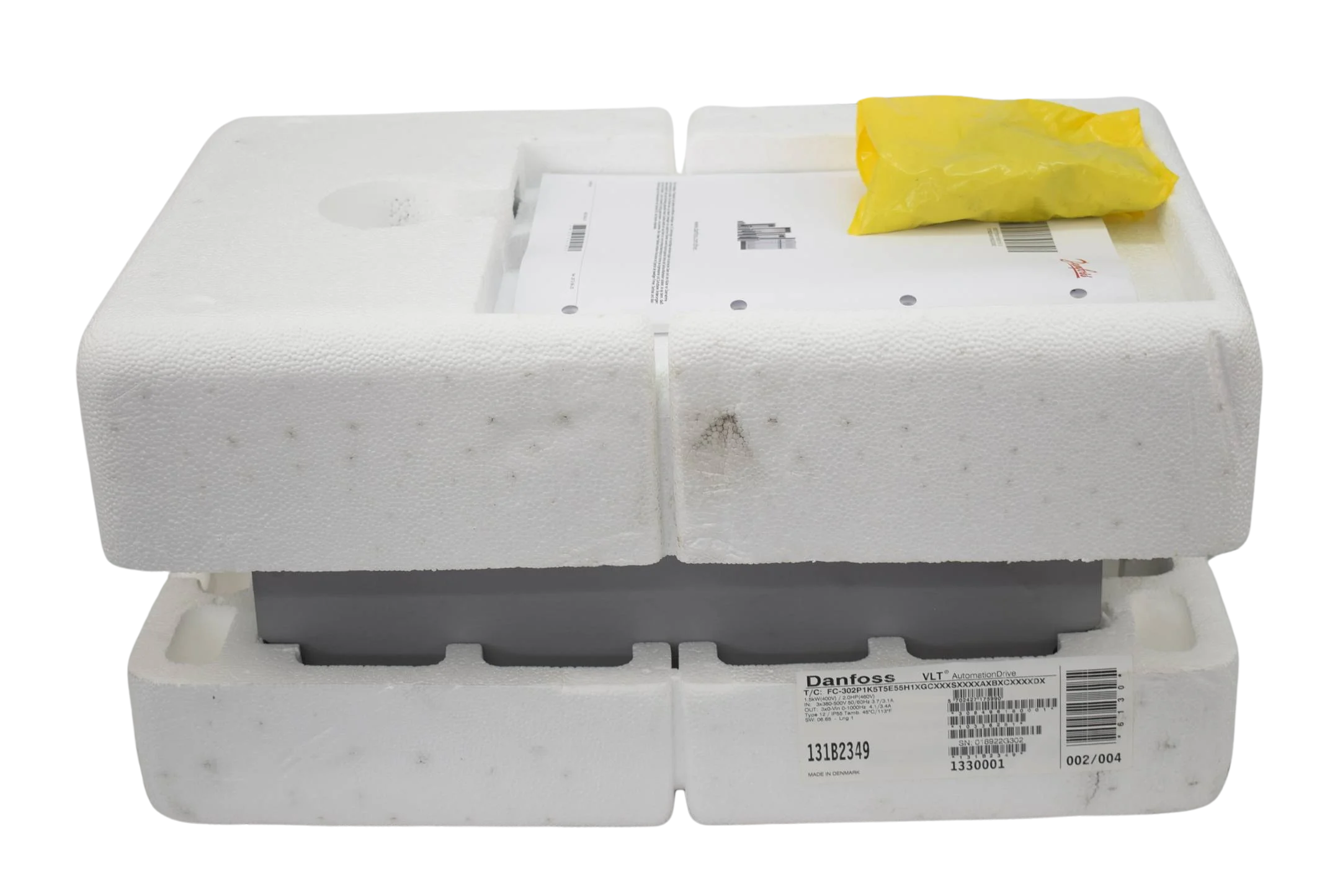 Danfoss VLT Frequenzumrichter FC-302P1K5T5E55H1XGCXXXSXXXXAXBXCXXXXDX 131B2349