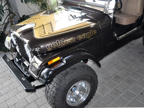 DekorsetGolden Eagle AMC Jeep gold weiss