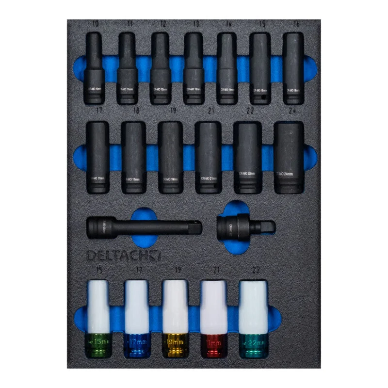 Deltach FOAM 1/2" Steckschlüssel-Satz 561025