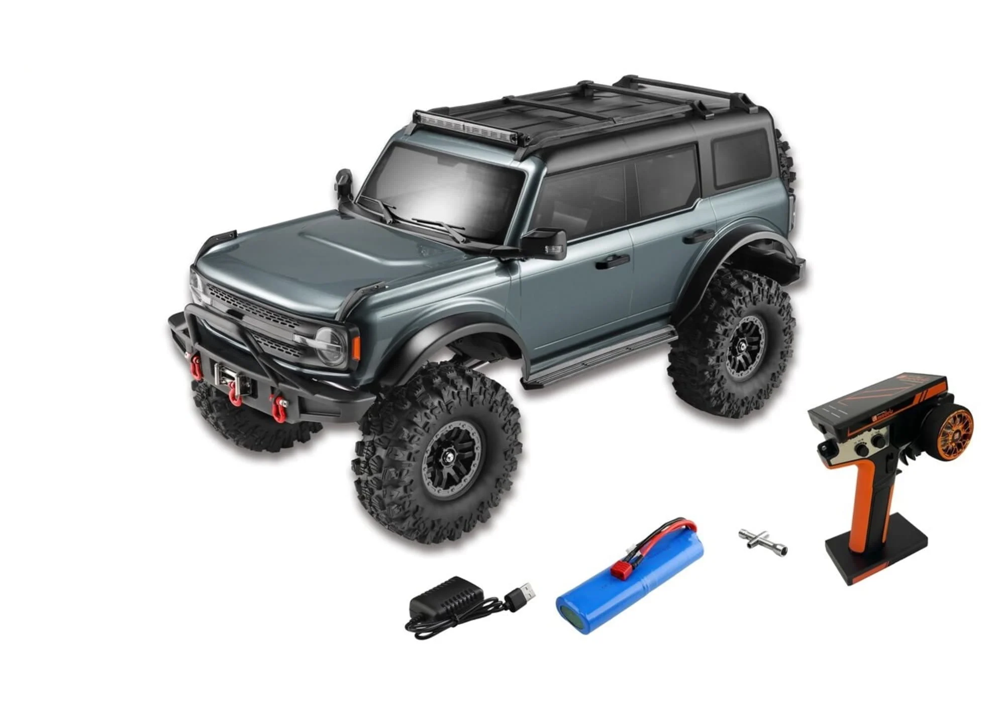 DF Models DF-4S Varant 1:10 RC Crawler Grau mit 2-Gang