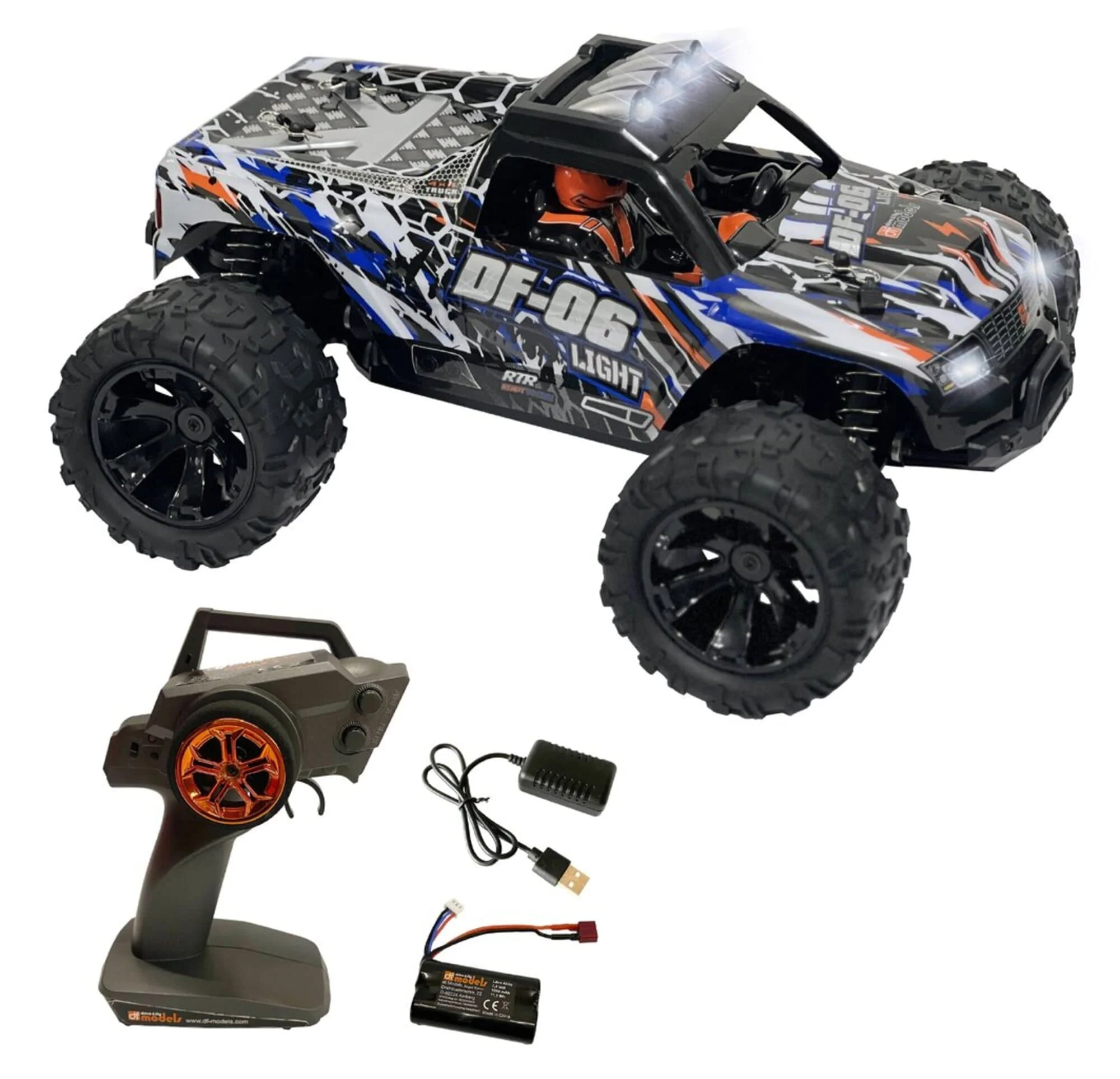 DF06 Light Truck 1:14 RTR - 4WD RC-Truck mit LED und 40 km/h Geschwindigkeit