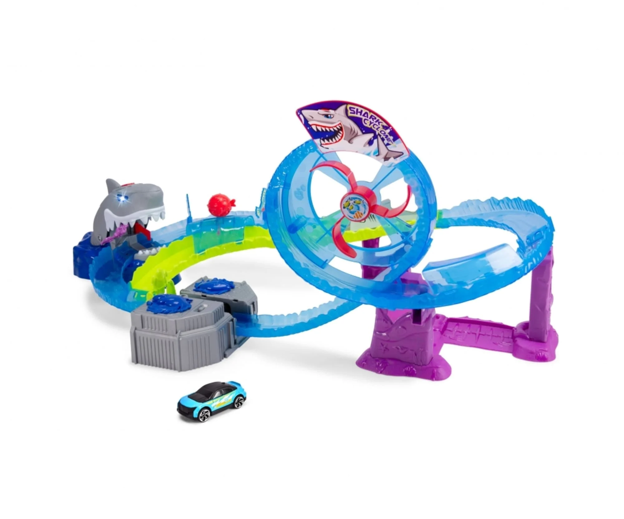 Dickie White Shark Track Set