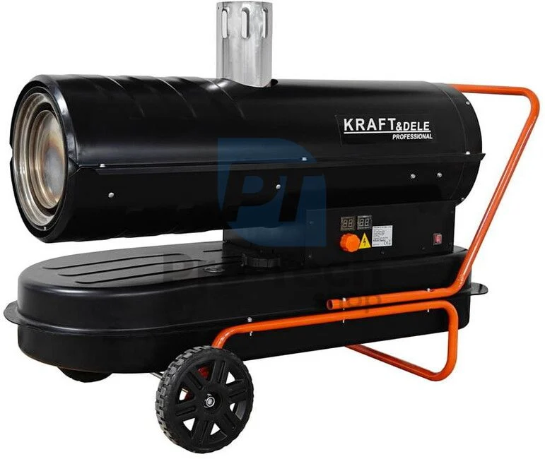 Diesel-Lufterhitzer mit Direktverbrennung 40 kW, Thermostat und Schornstein 10754