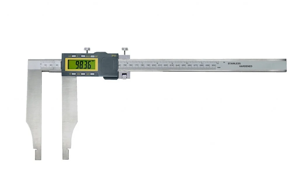 Digitaler Messschieber 600/150mm IP65 mit abgerundeten Messflächen, KMITEX