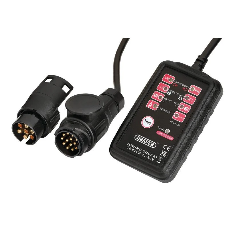 Draper Tools Prüfgerät, Anhängersteckdose 13 und 7 Pole D27197