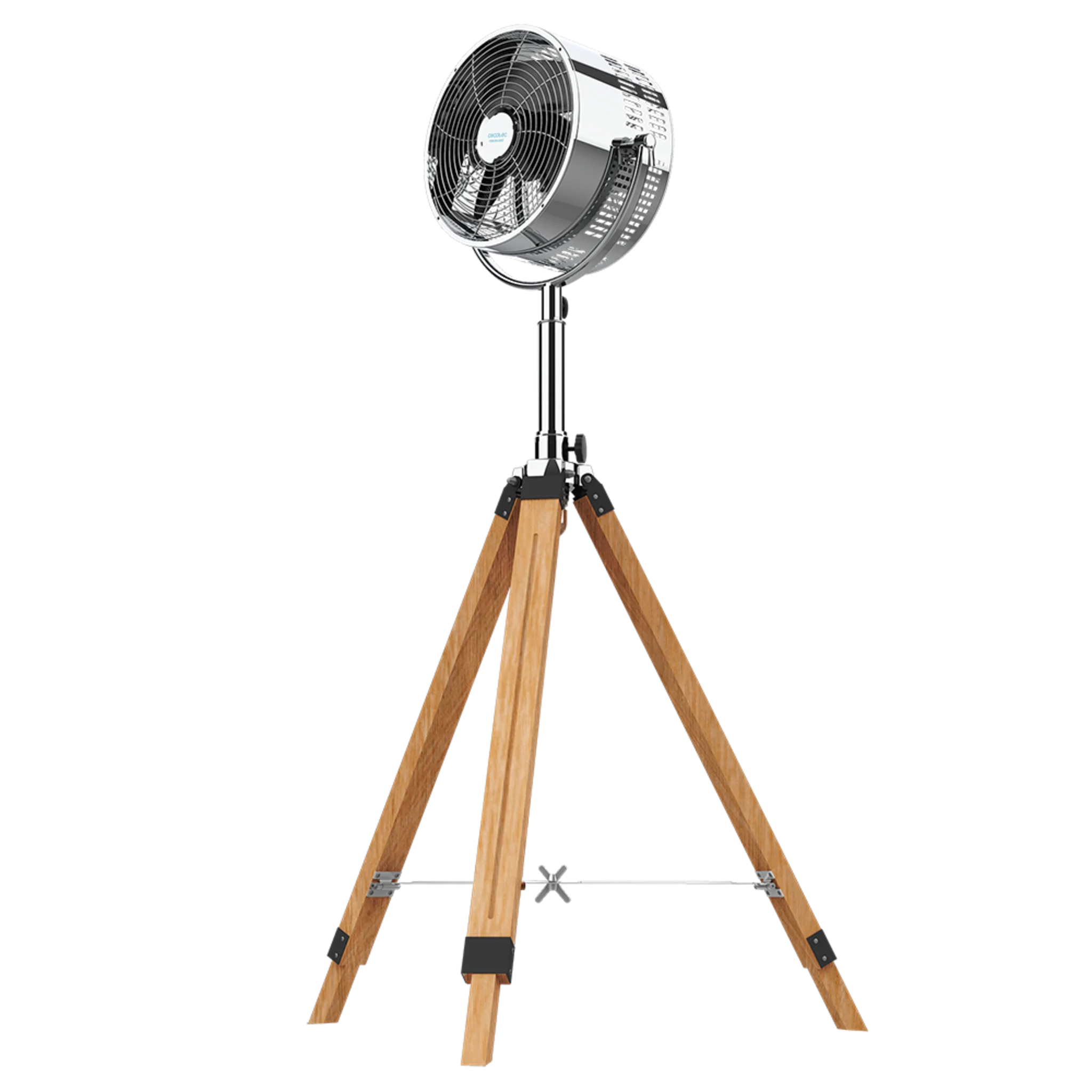 Dreifuß Standventilator EnergySilence 1200 Woody Dreifuß, 3 Flügel, 12 Zoll, 30 cm Durchmesser, 3 Geschwindigkeiten, 80 W, höhen- und neigungsverstellbar