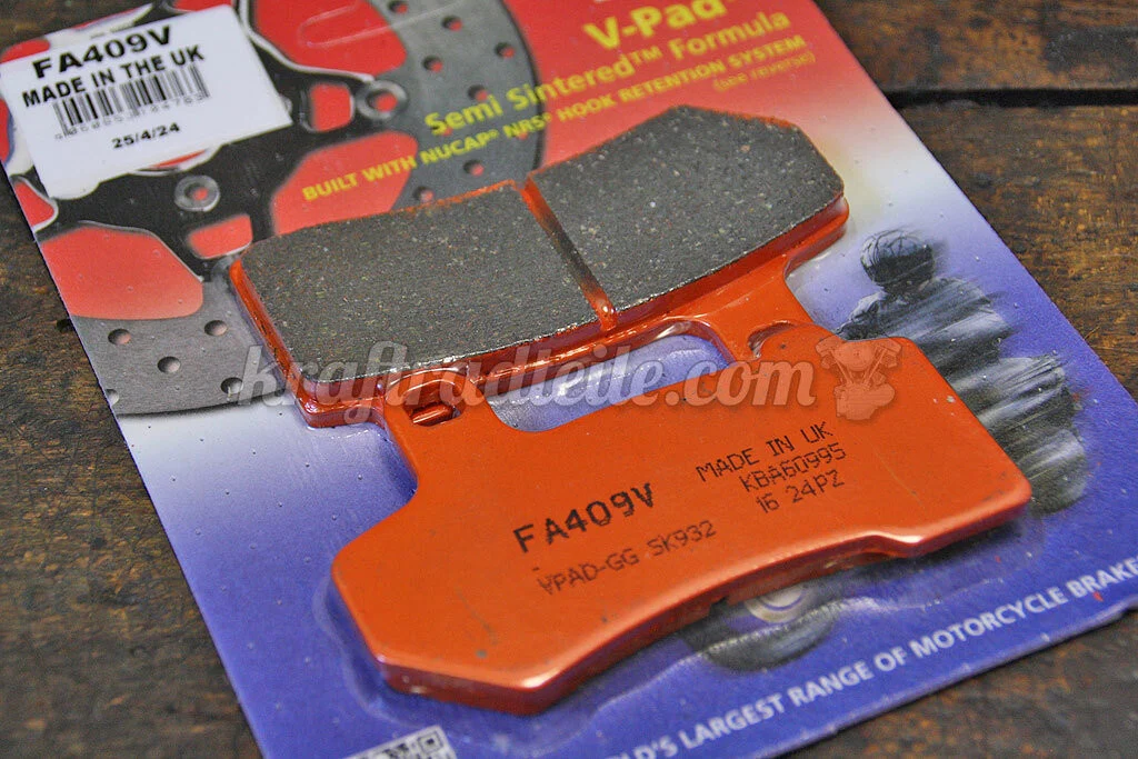 EBC Brake Pads, front & rear, Touring 08-20 / V-Rod 07-17, Semi Sinter