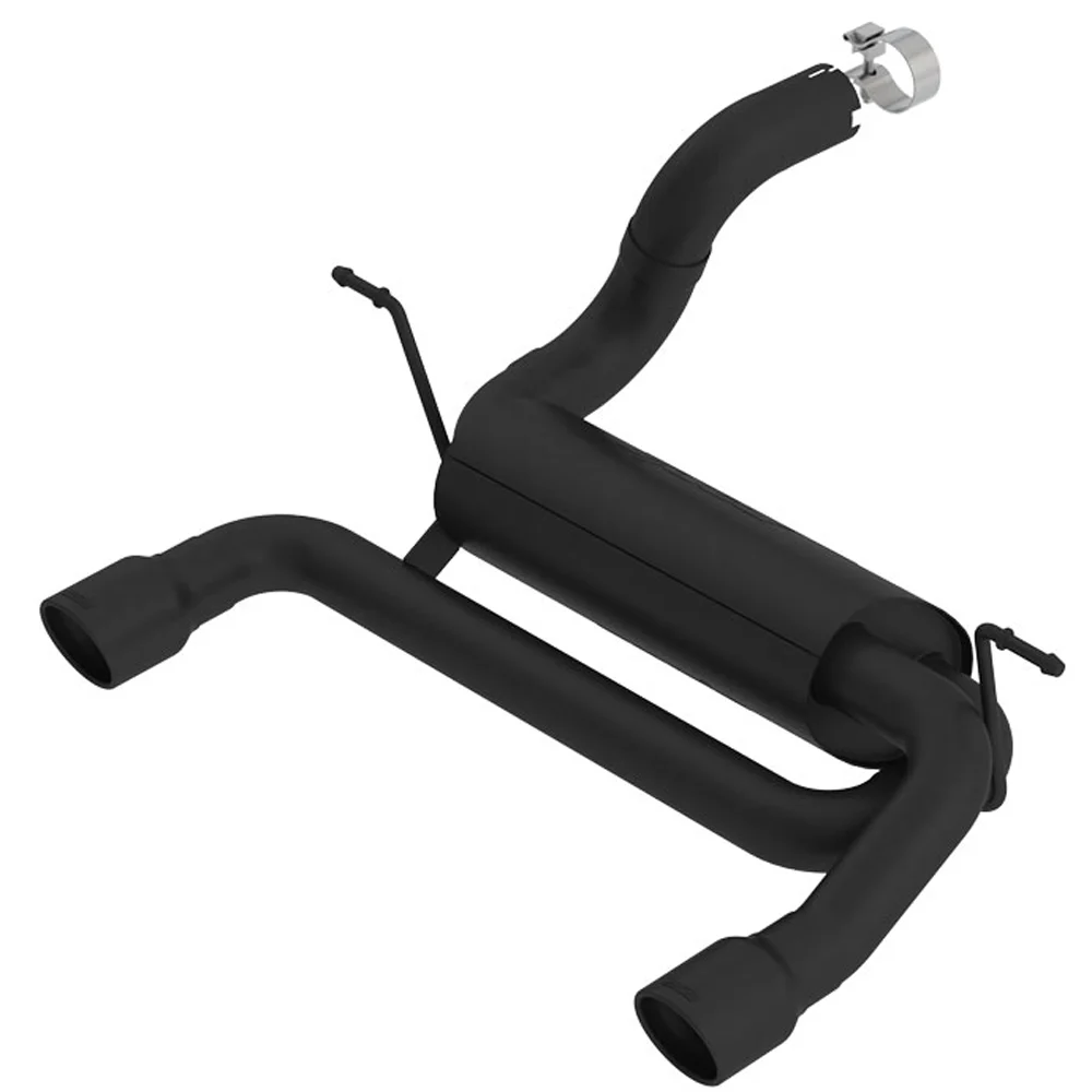 Endtopf mit Endrohren und doppeltem Endstück2.0-L. + 4Xeschwarz