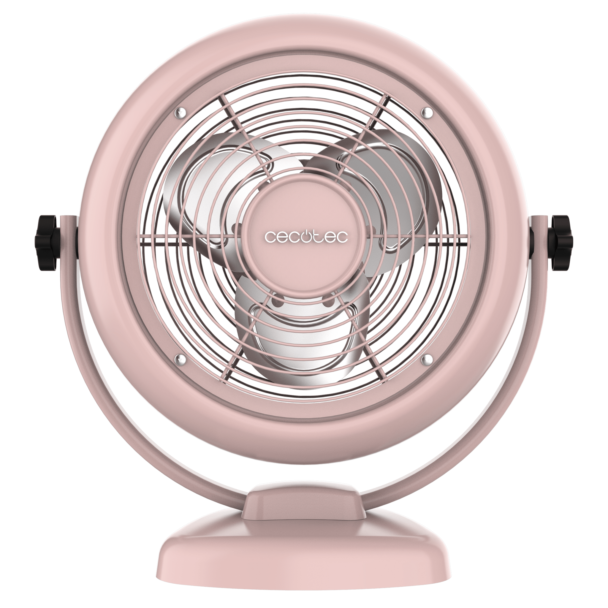 EnergySilence 200 ClassicDesk Pink 8 " rosa Tischventilator im Retrostil mit 20 W und verstellbarer Neigung.