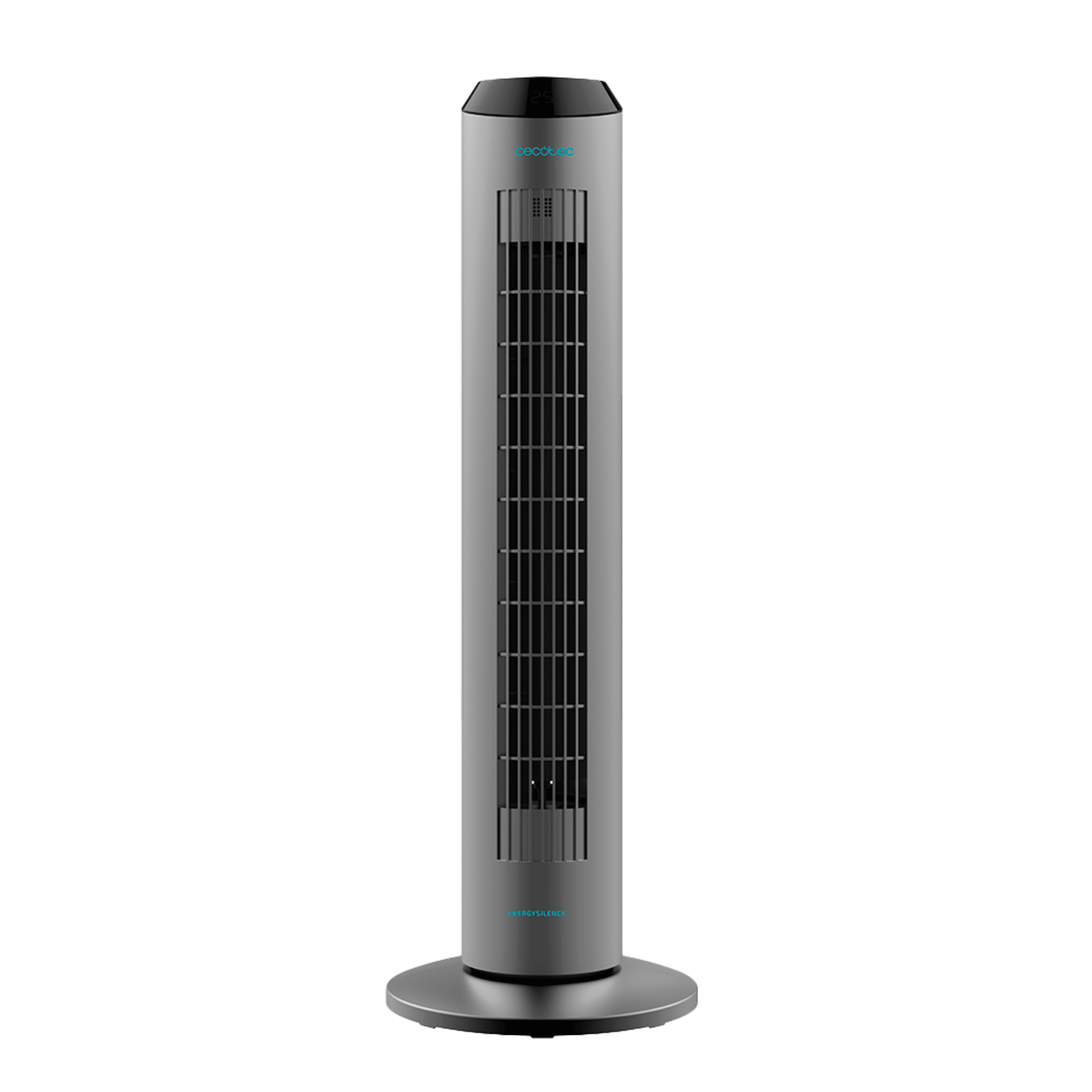 EnergySilence 8190 Skyline Ionic Turmventilator 33 " (84cm) Höhe, Oszillierend, Kupfermotor, 3 Geschwindigkeiten, 8-Stunden-Timer, Fernbedienung, 60W