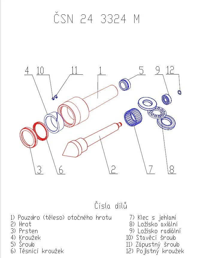 Ersatz-Radiallager für MK2 ČSN 243324, Škoda