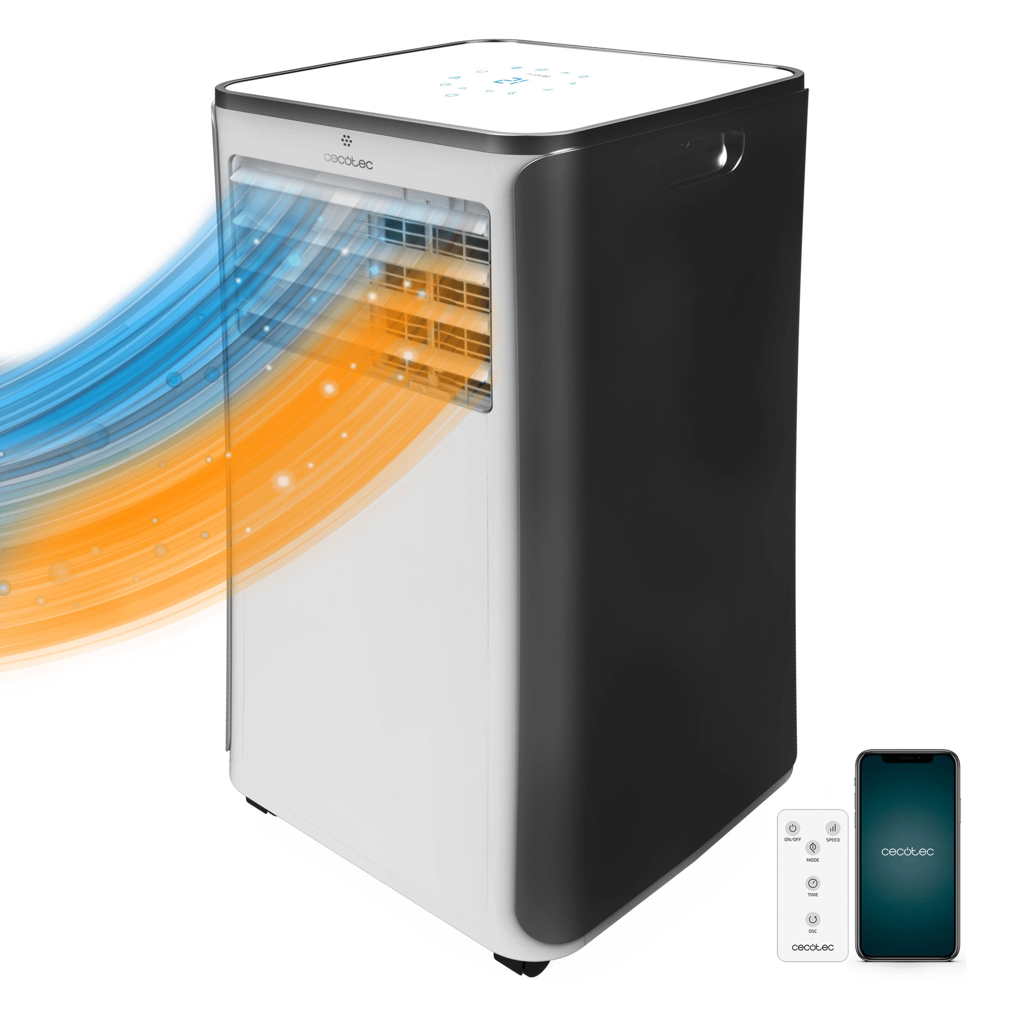 ForceClima 9500 Soundless Heating Connected mit Heizung verbundene tragbare Klimaanlage