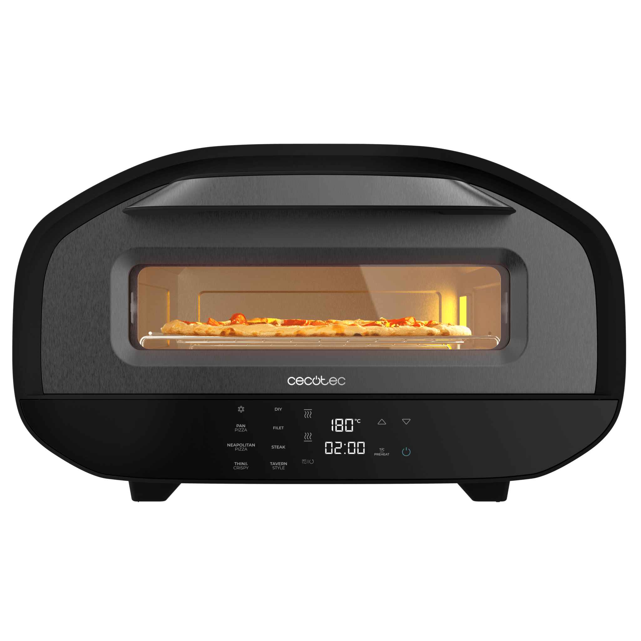 Fun Pizza&Co Tifosi Pizza&Co Tifosi 1700 W Elektroofen mit digitaler Steuerung und beschichtetem Stahl.