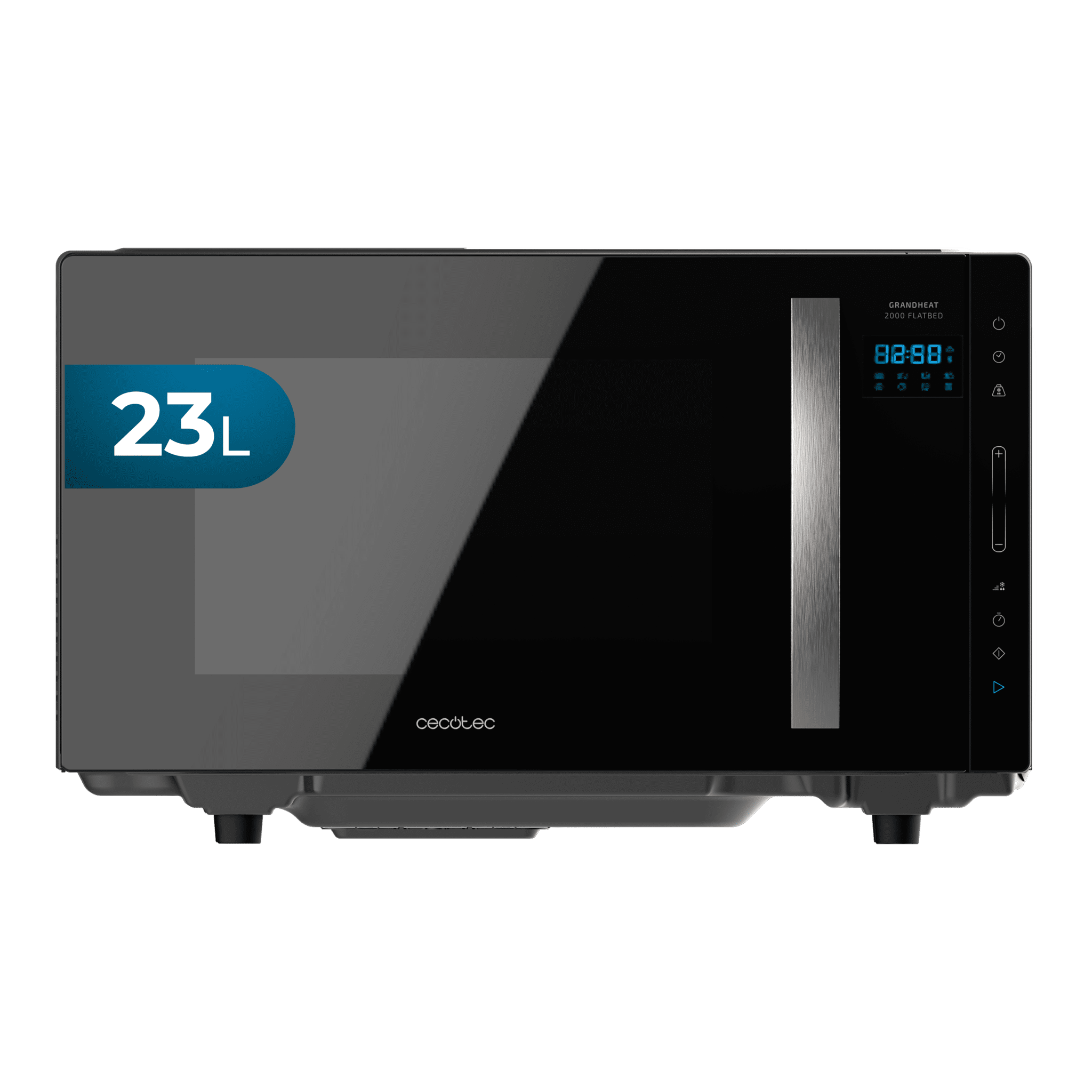 GrandHeat 2300 Flatbed Touch Black Mikrowelle ohne Teller Fassungsvermögen 23 Liter, Leistung 800 W, 8 voreingestellte Funktionen, Timer bis zu 95 Minuten.