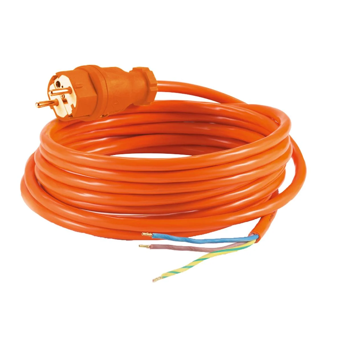 HEDI Maschinenanschlussleitung, orange Panzerkabel Plus 3G1,5