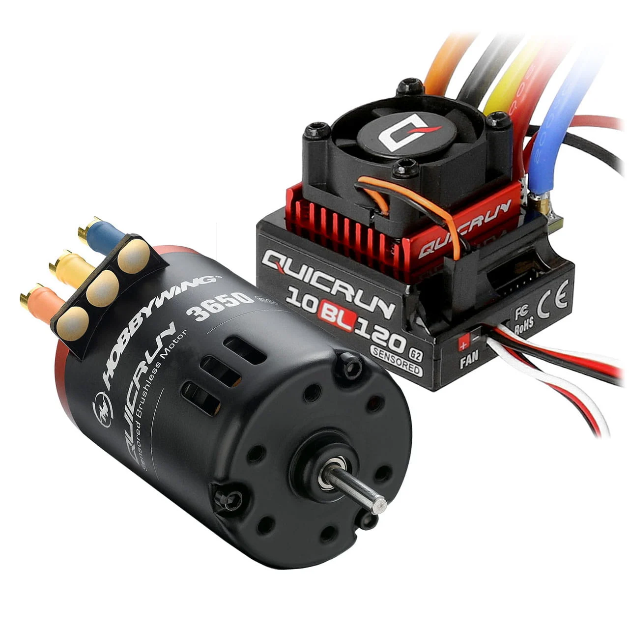 Hobbywing Brushless Set Combo 10BL120 G2 Sensor mit 3650SD 13.5T