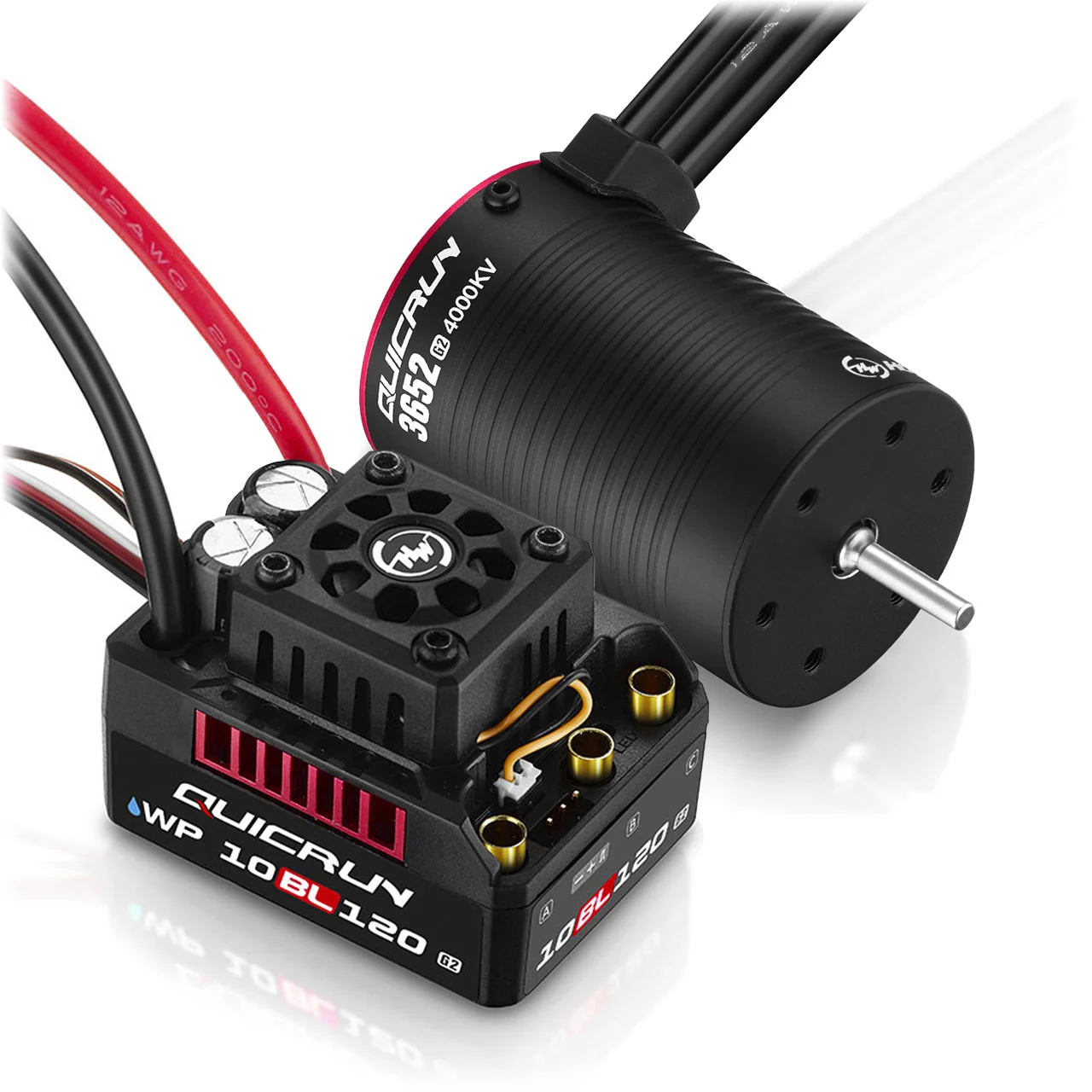 Hobbywing Brushless Set Combo WP10BL120G2 mit 3652SL-4000KV-G2