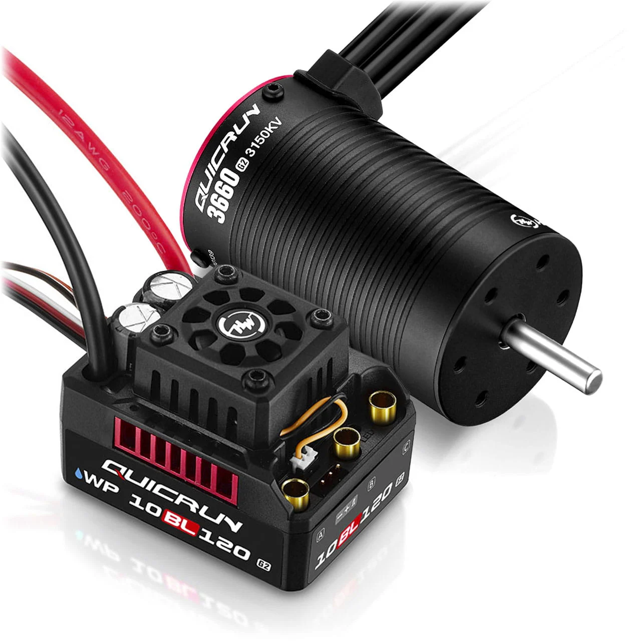 Hobbywing Brushless Set Combo WP10BL120G2 mit 3660SL-3150KV-G2