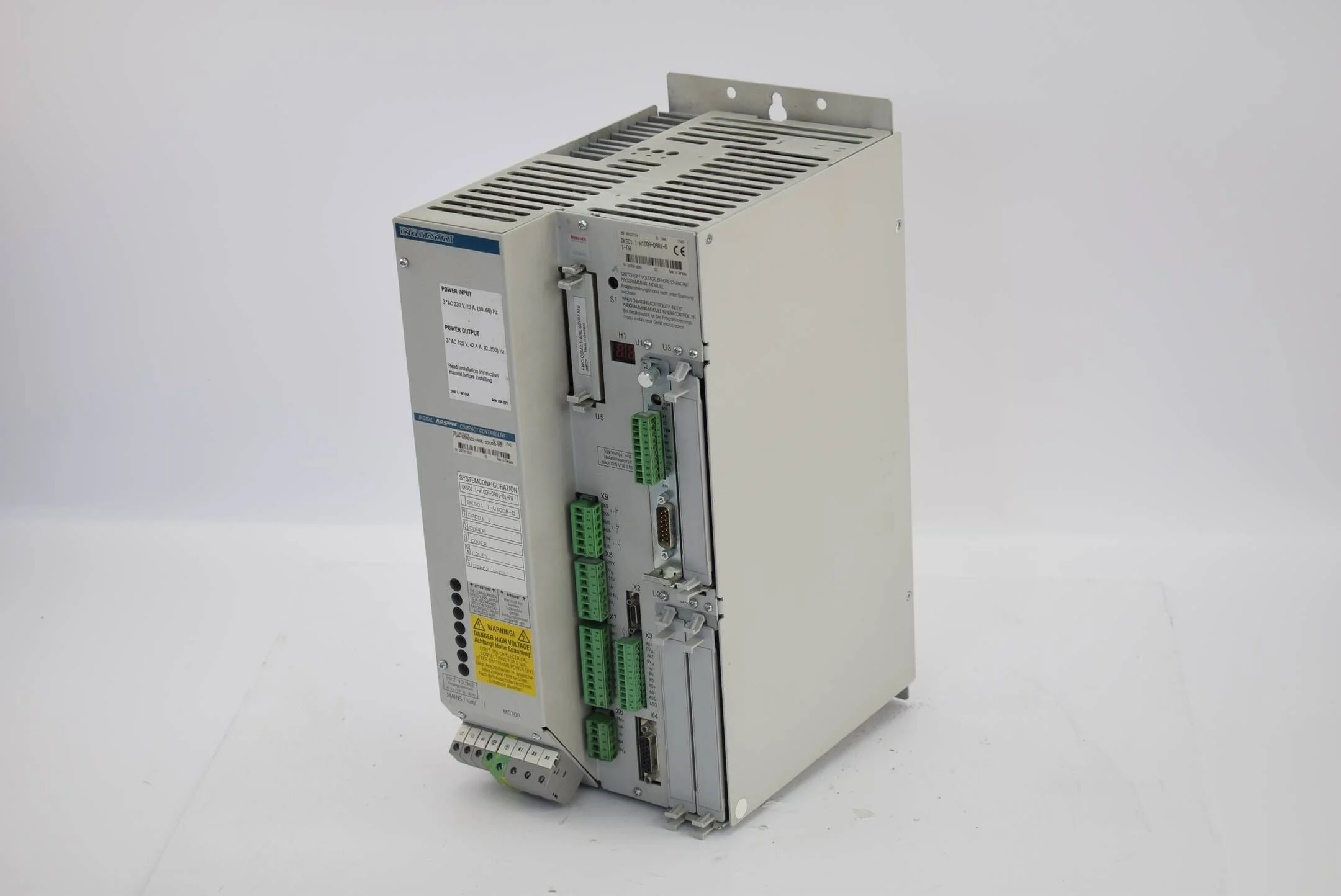 Indramat AC Servo Compact Controller DKS01.1-W100A-DA01-01-FW 240V 50..60 Hz