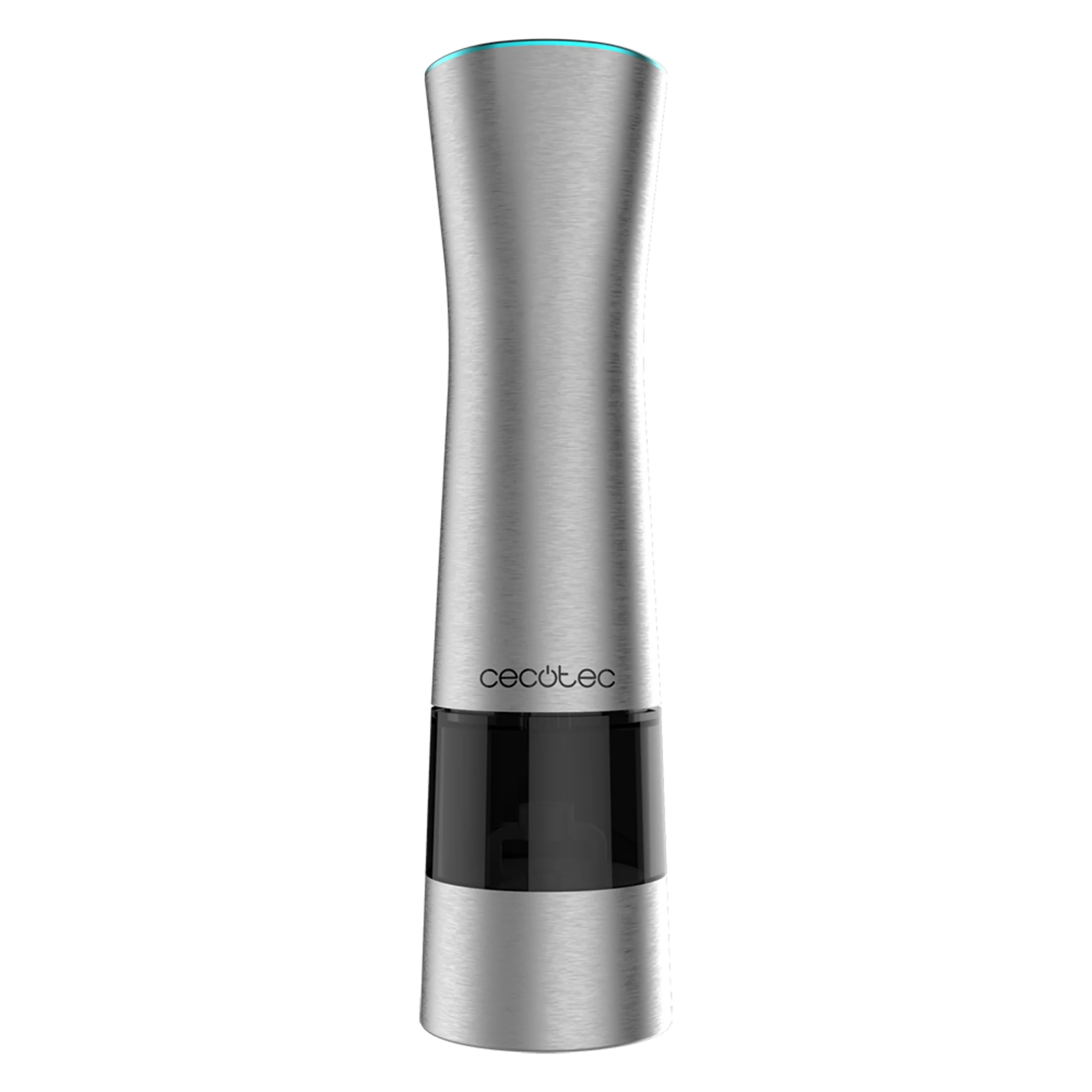 InstantMill Press Duo Elektrische Kaffee- und Gewürzmühle, Edelstahlgehäuse, Keramikmahlwerk mit Pressfunktion, einstellbarer Mahlgrad, Acrylfenster, integriertes LED-Licht, 2 Stk.