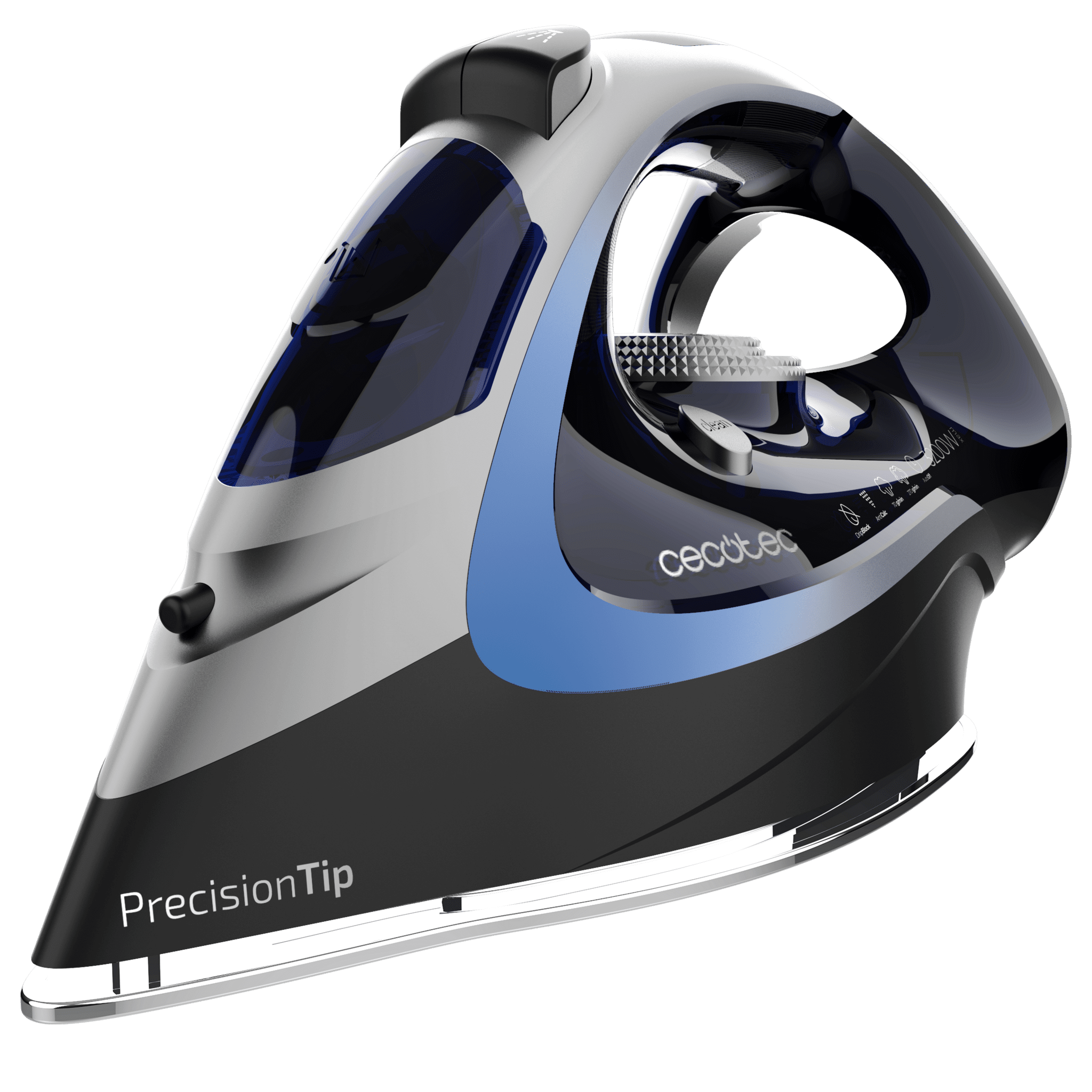 IronHero 3200 Force Anodized Horizontales Bügeleisen mit 3200 W, 270 g/min Dampfhub und ultragleitfähiger, eloxierter Bügelsohle für maximale Haltbarkeit.