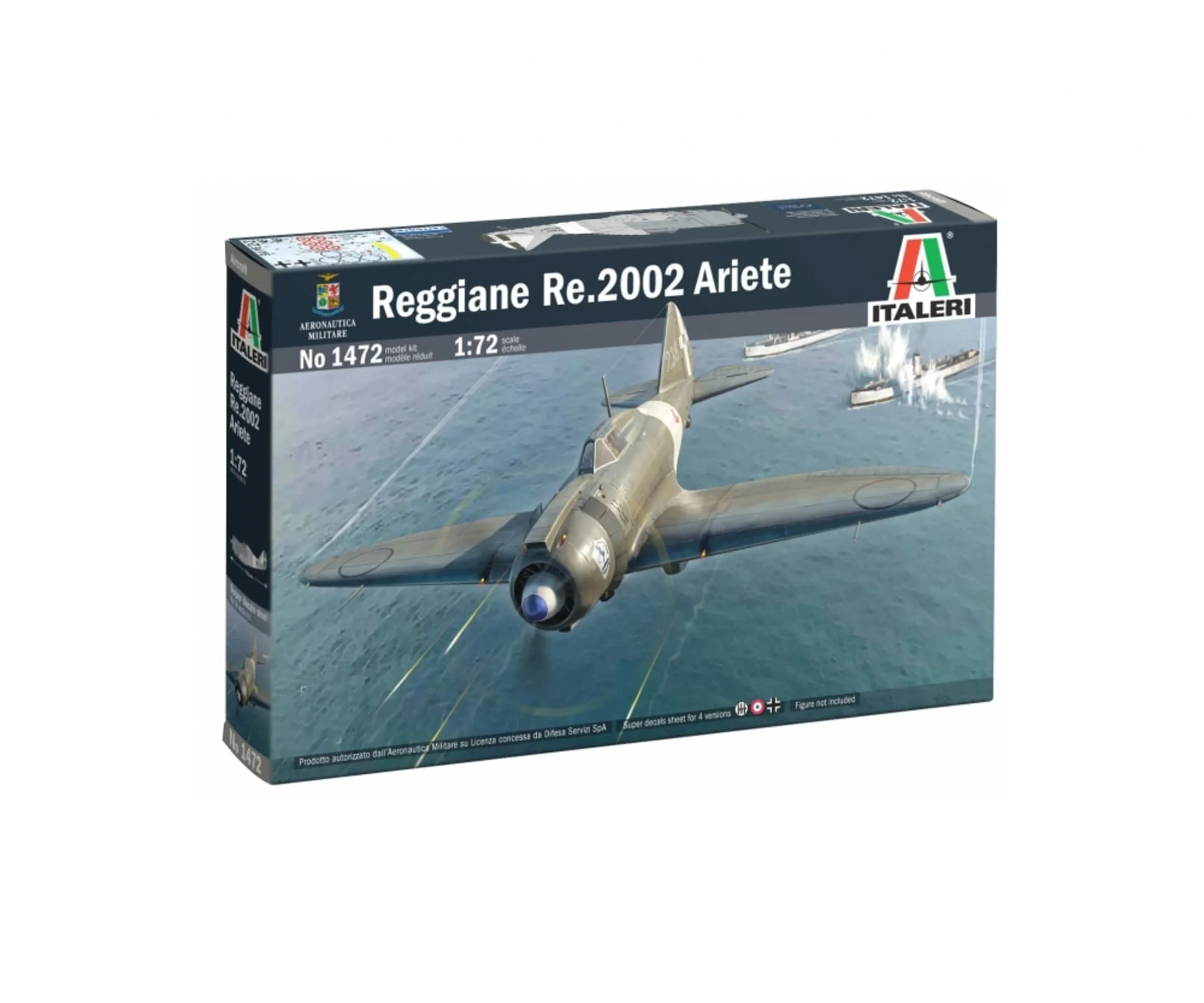 Italeri 1:72 Reggiane Re.2002 Ariete Plastik Modellbausatz