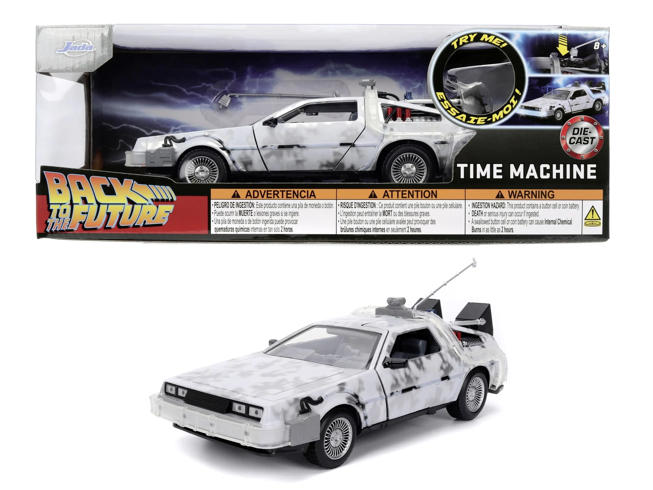 Jada Toys 1:24 Time Machine Frost - Zurück in die Zukunft Modellauto