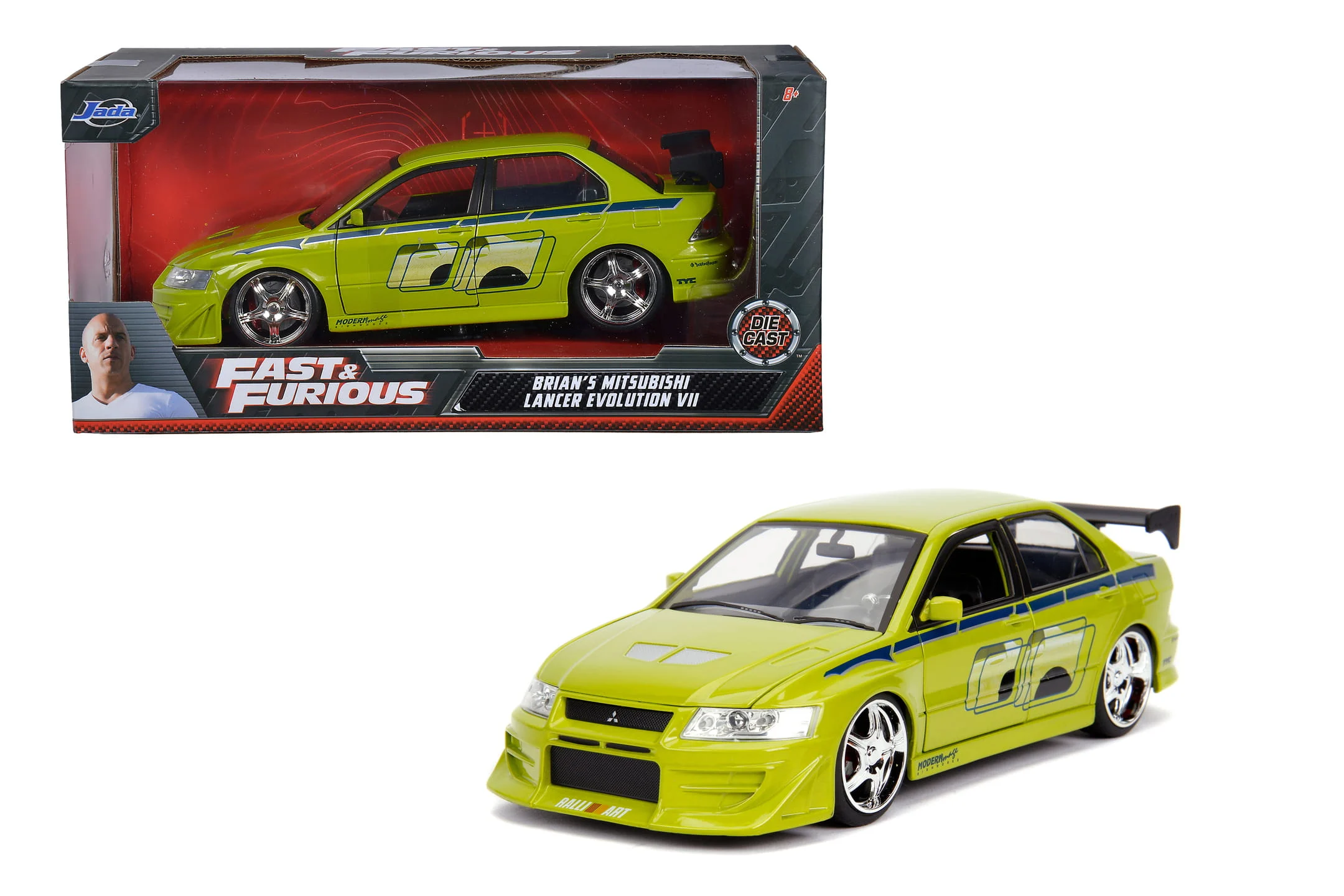 Jada Toys 2002 Mitsubishi Lancer Fast & Furious 1:24 - Die-Cast Modell