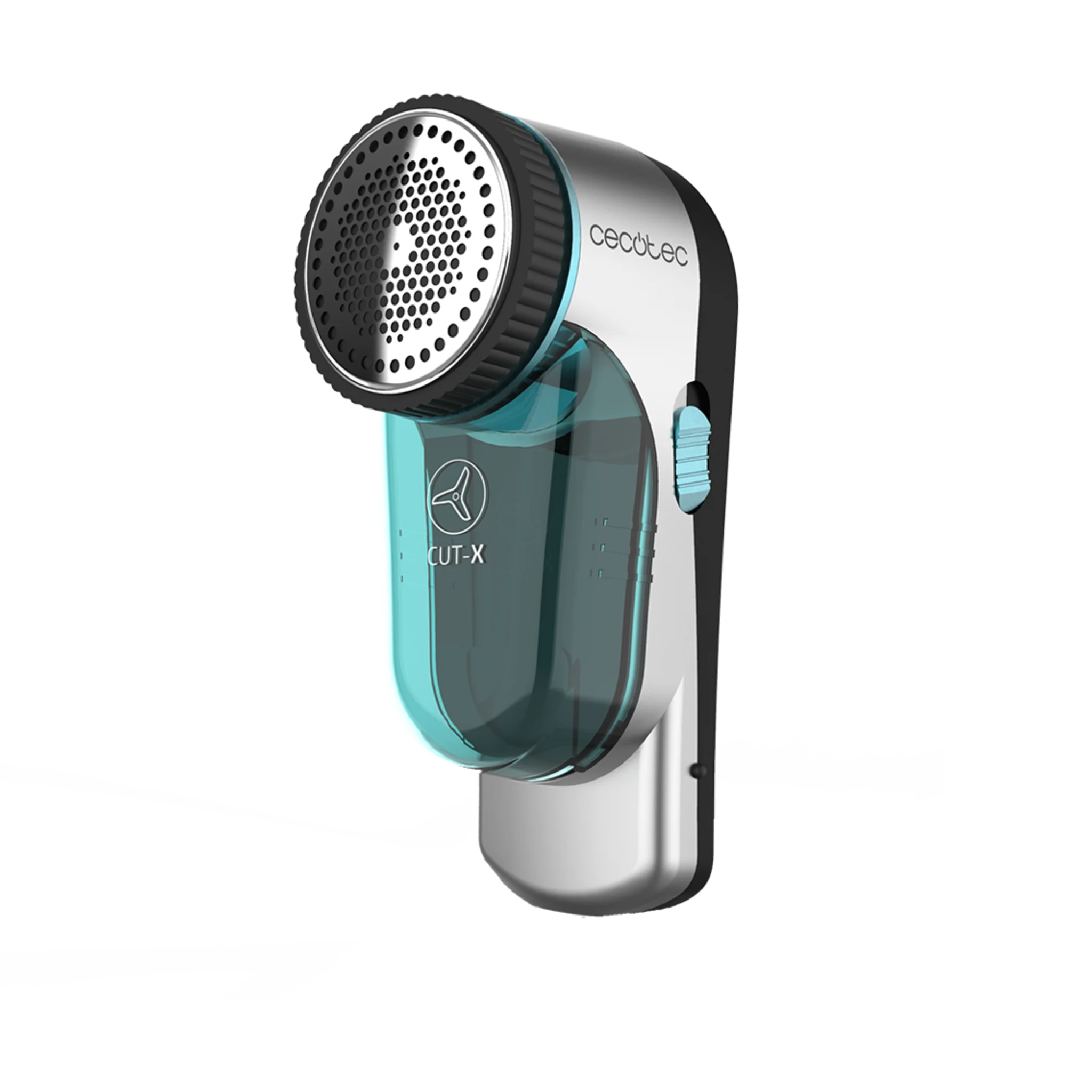 Kabelloser Fusselrasierer Cut-X. Wiederaufladbare Batterie, Autonomie bis zu 45 min, Klingendurchmesser 50 mm, Geschwindigkeit 8800 RPM