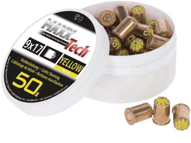 Kartuschen für Schussapparate, 9 x 17 mm, für bis 450 kg