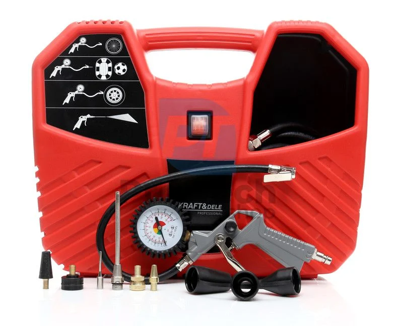 Kompressor 1100W 230V ölfrei mit Zubehör 10651