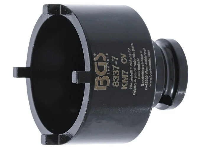 Kopf für KM-Mutter KM10 mit Kerben, BGS