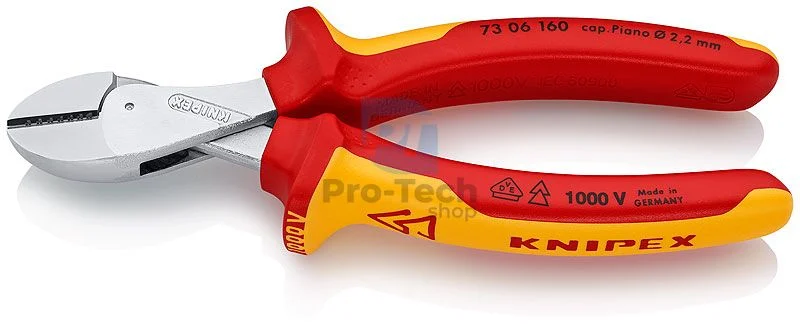 Kraft-Seitenschneider 160mm isoliert KNIPEX 13304