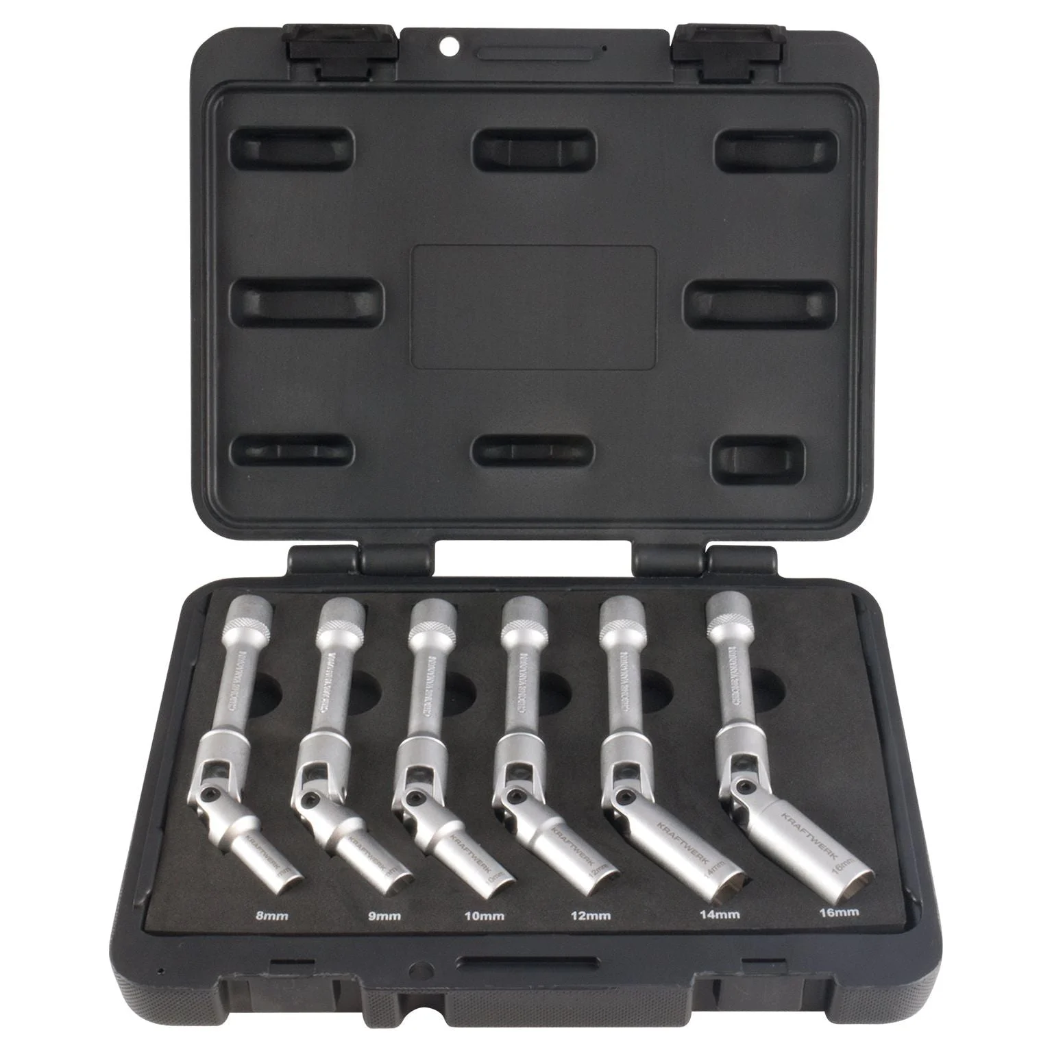 Kraftwerk 3/8" Glühkerzen-Schlüssel-Satz, lange Ausführung, 8 - 16 mm, 6-tlg