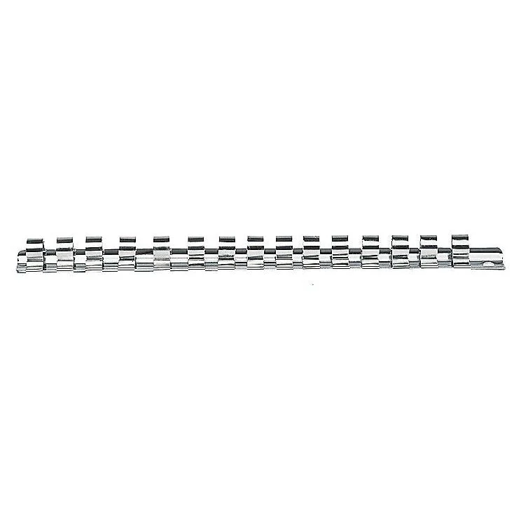 Kraftwerk 3/8" Steckschlüssel-Schiene 250mm mit 16 Clips