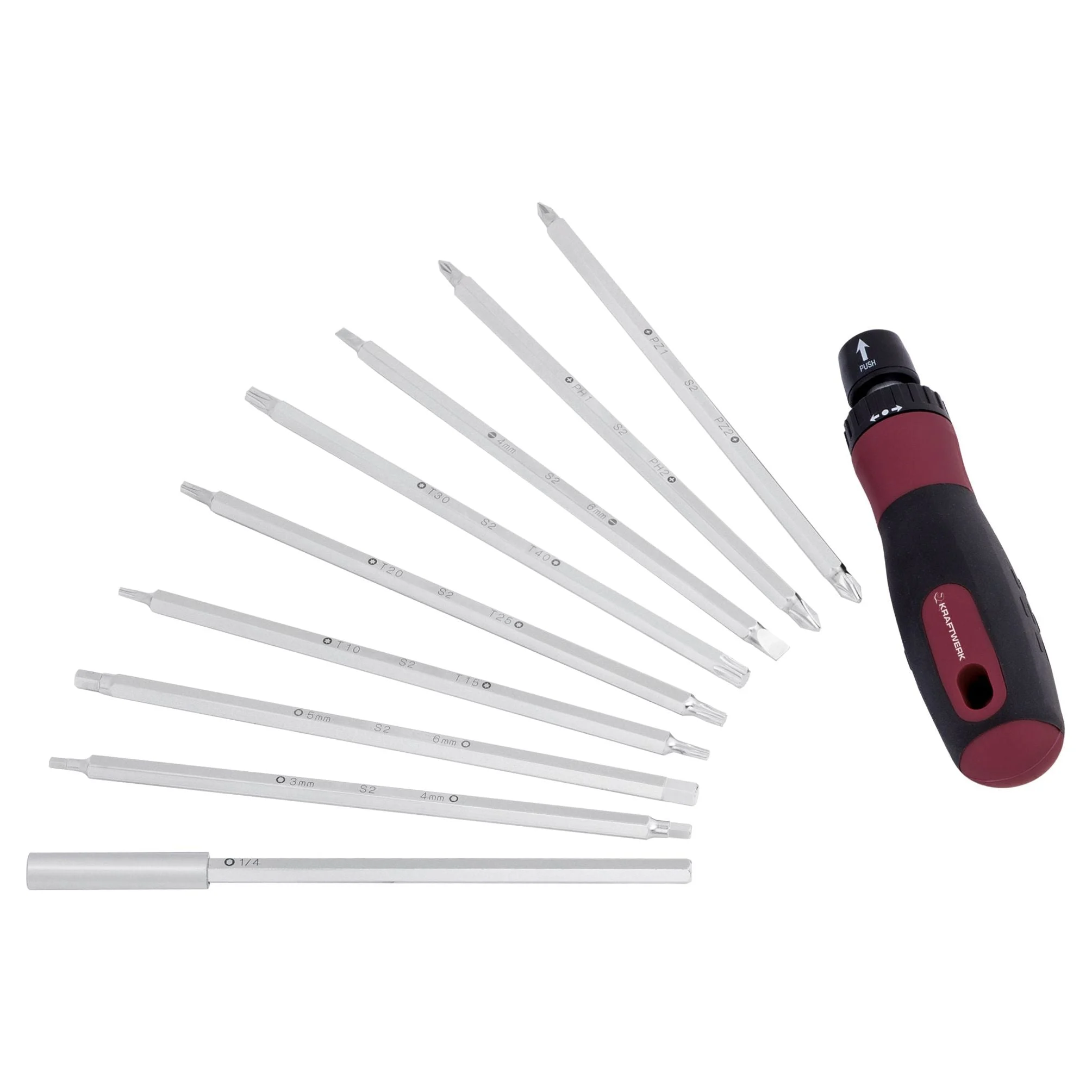 Kraftwerk Doppelklingen-Schraubendrehersatz, 10-tlg