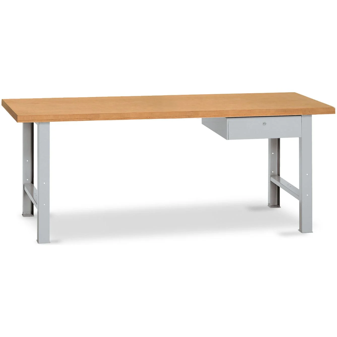 Kraftwerk „Made in Germany“ MODULAR 2000 mit 1 Schublade, Arbeitsplatte Buche, B 2000 x H 840 x T 700 mm