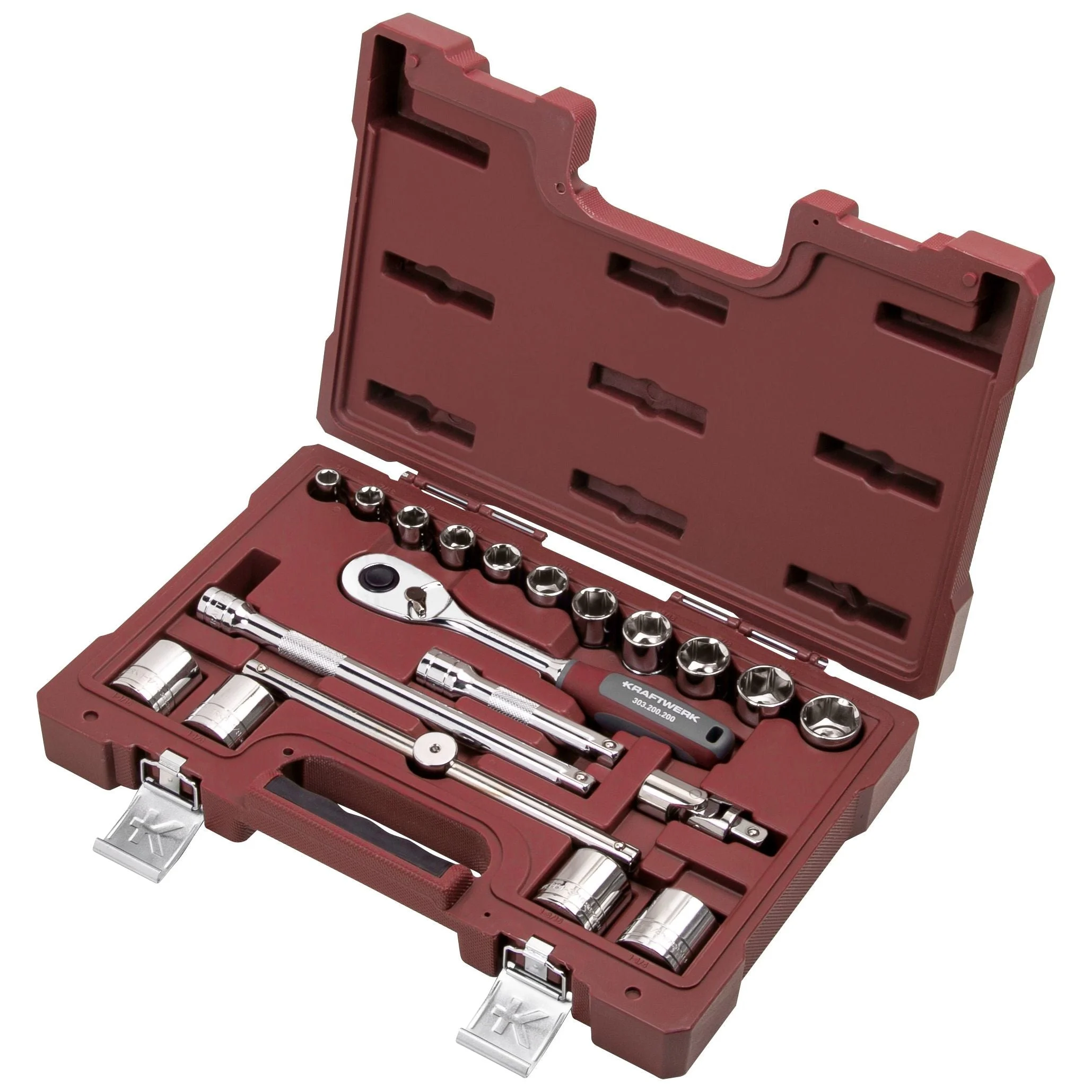 Kraftwerk PRO LINE 1/2" Steckschlüssel-Satz, Zoll-Ausführung, 20-tlg