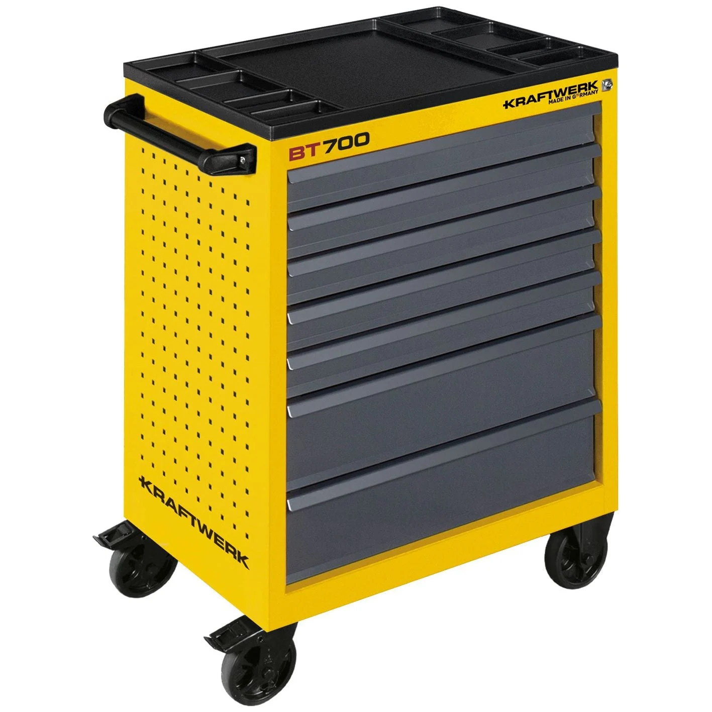 Kraftwerk Werkstattwagen „Made in Germany" Modell BASIC LINE VDE-Wagen BT700, 7 Schubladen, leer