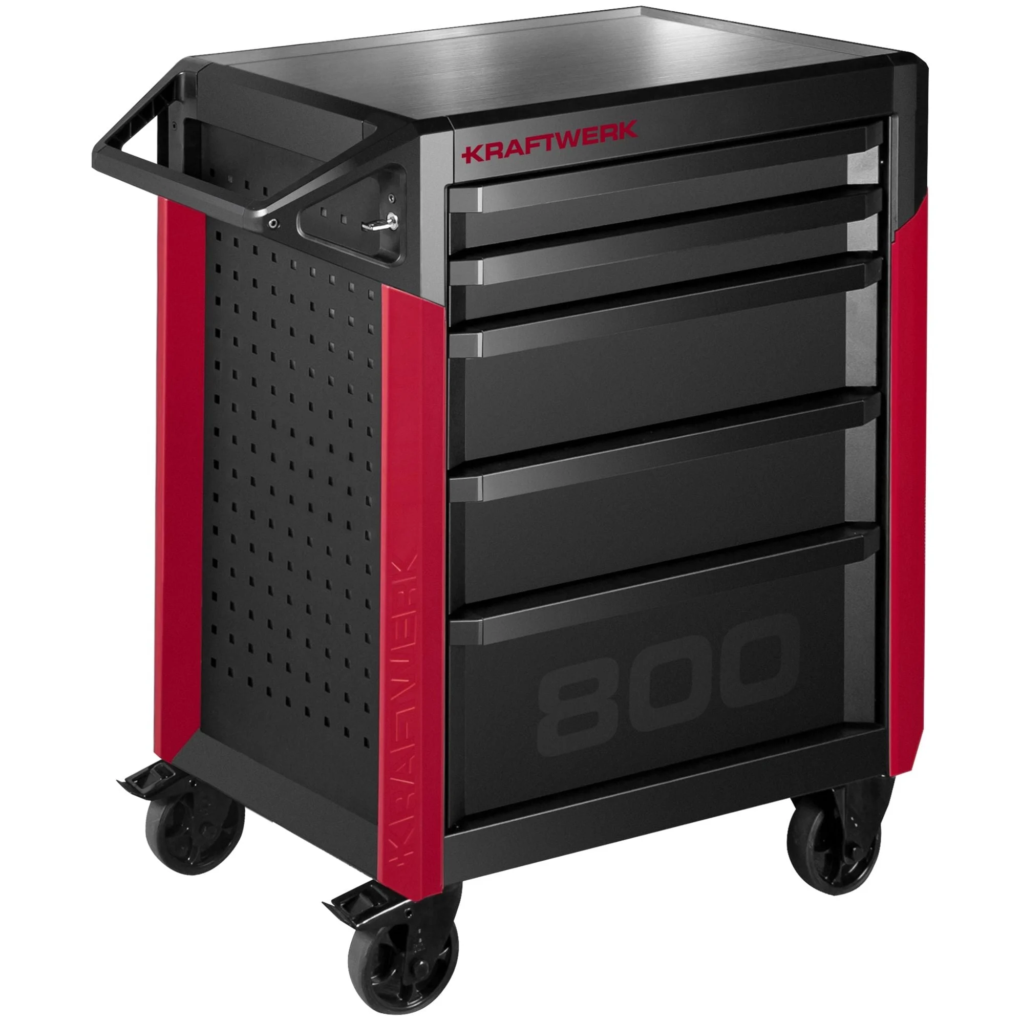 Kraftwerk Werkstattwagen „Made in Germany“ Modell PRO LINE PT800, 5 Schubladen, leer