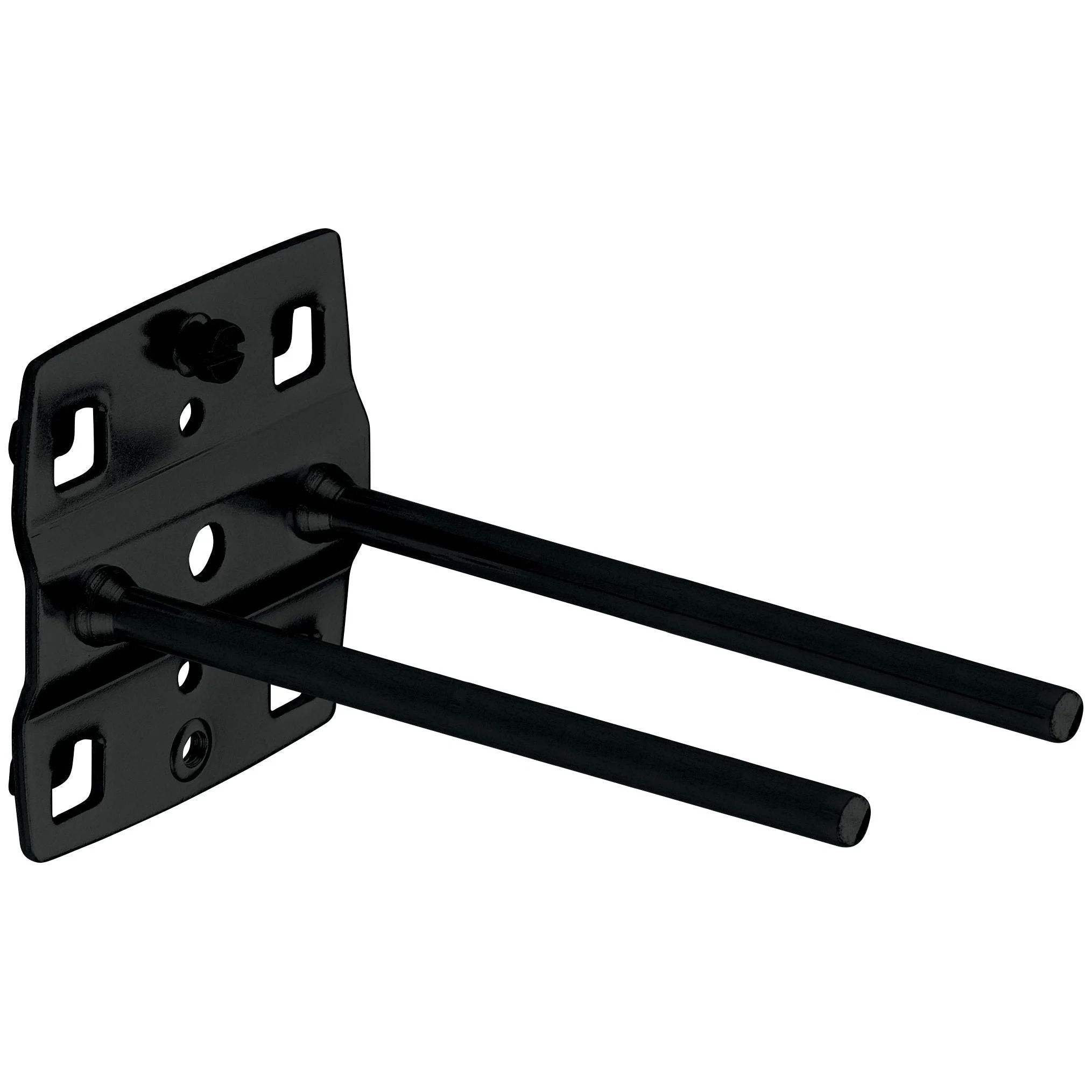 Kraftwerk Werkzeughaken doppelt für Vierkantlochwand, gerader Dorn, 102 mm