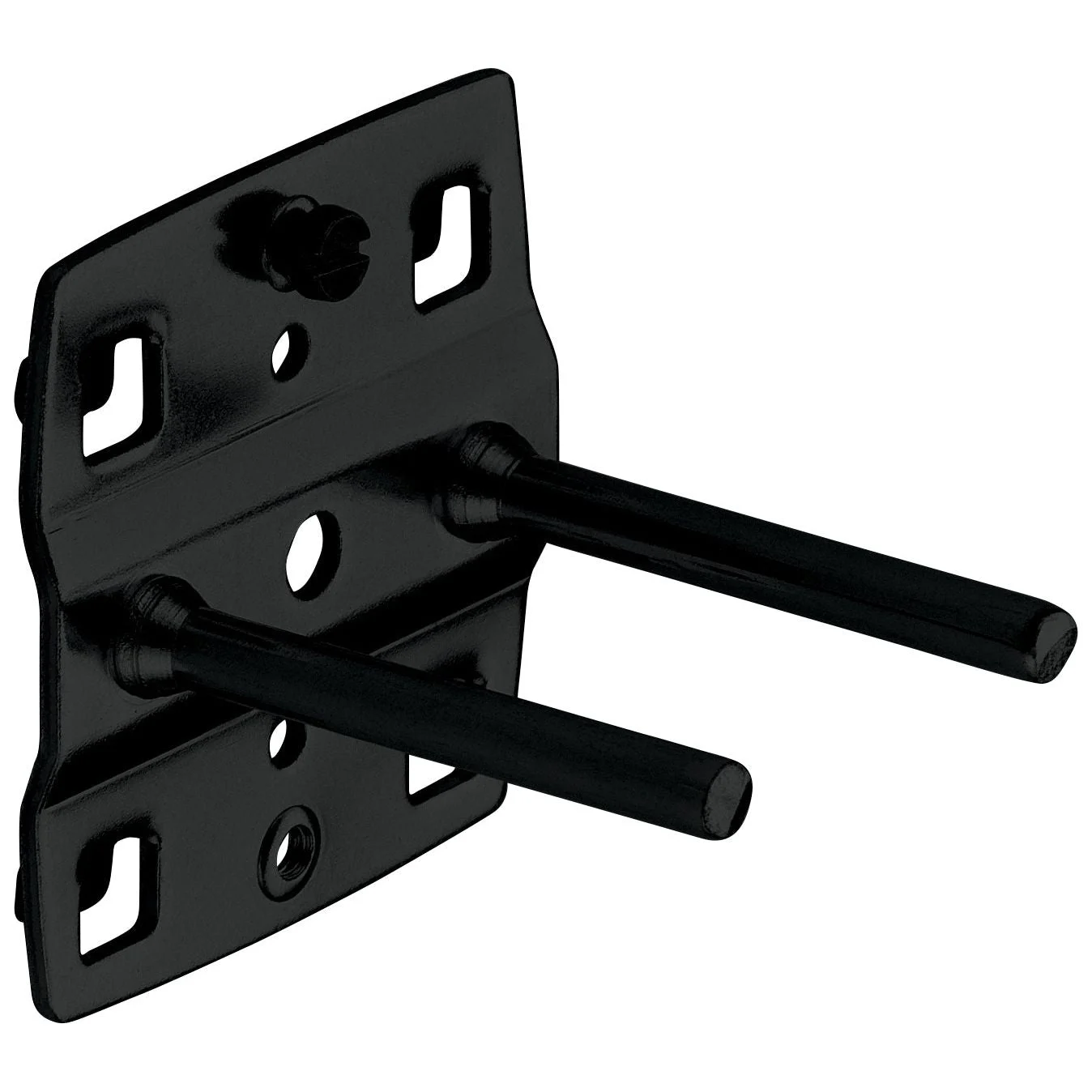 Kraftwerk Werkzeughaken doppelt für Vierkantlochwand, gerader Dorn, 50 mm