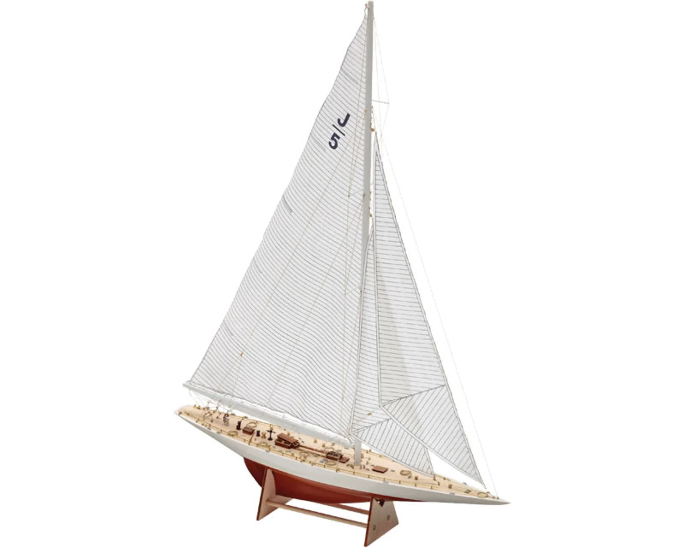 Krick Rainbow 1934 Yacht mit Fertigrumpf 1:80 Amati Bausatz