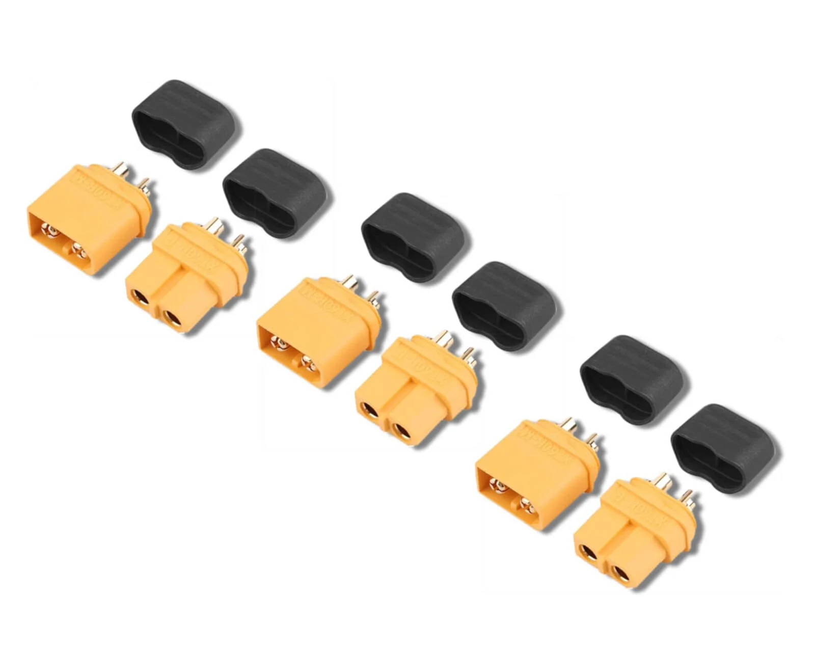 Krick XT60 Buchse + Stecker mit Kappe (3 Paar)