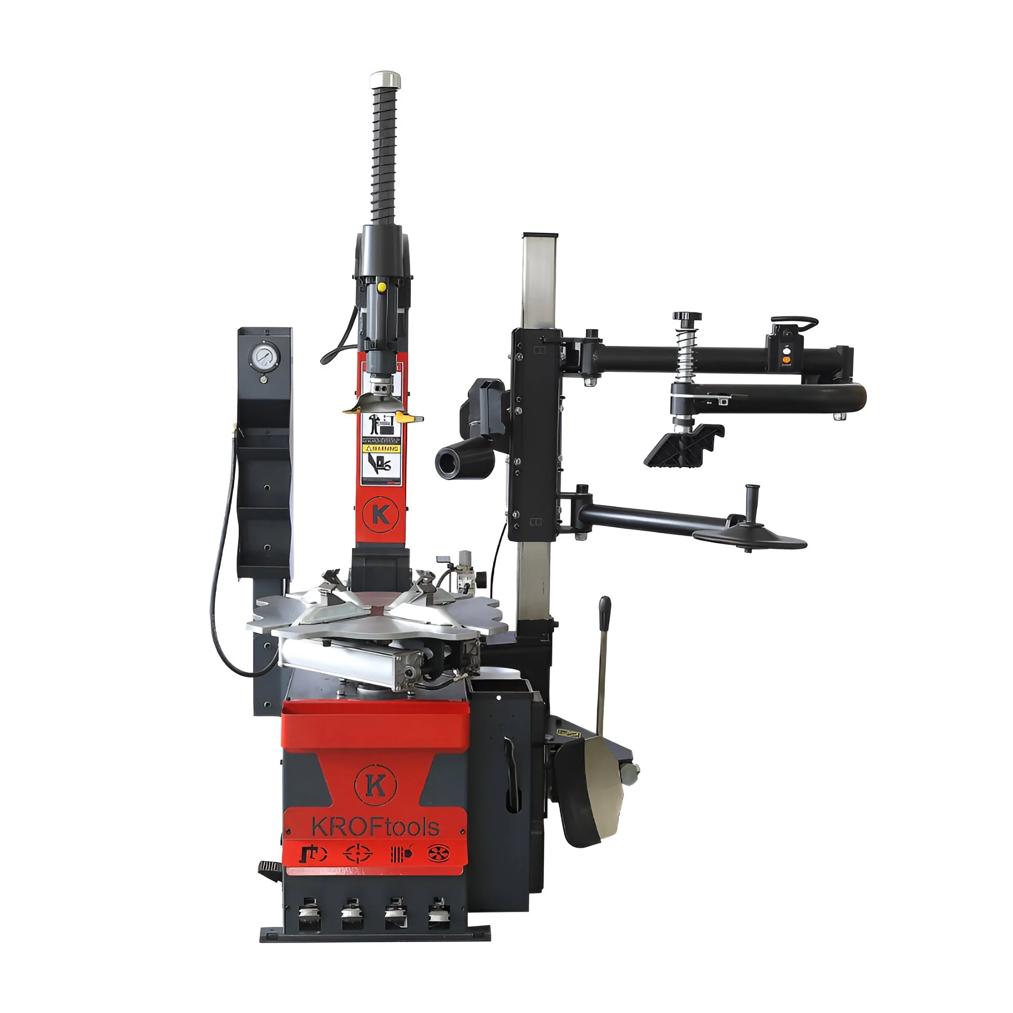 KrofTools 2 Speed Profi Reifenmontiermaschine HEAVY DUTY 14 - 26'' Runflat Reifen Montiermaschine mit Hilfsarm 400V - KIT90169018