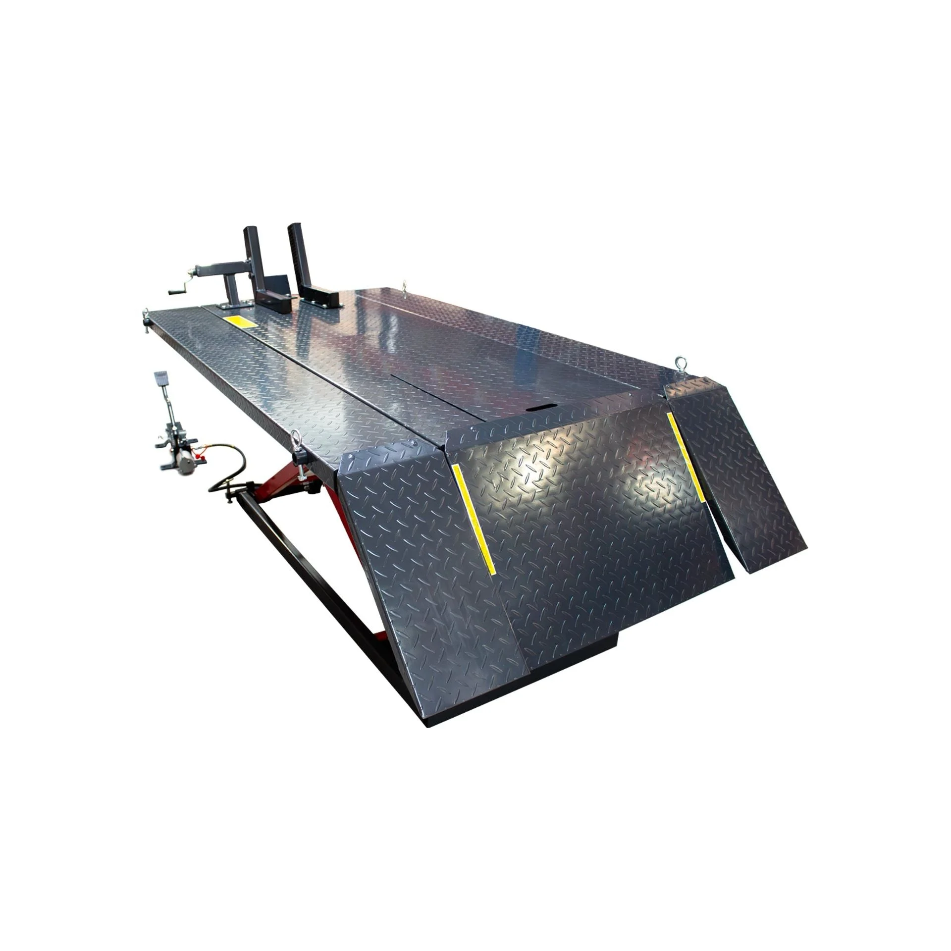 KROFtools Hydropneumatische Motorrad- und Quad-Hebebühne 680 kg – Profi-Hebebühne mit 185–825 mm Hubhöhe – Modell 9865