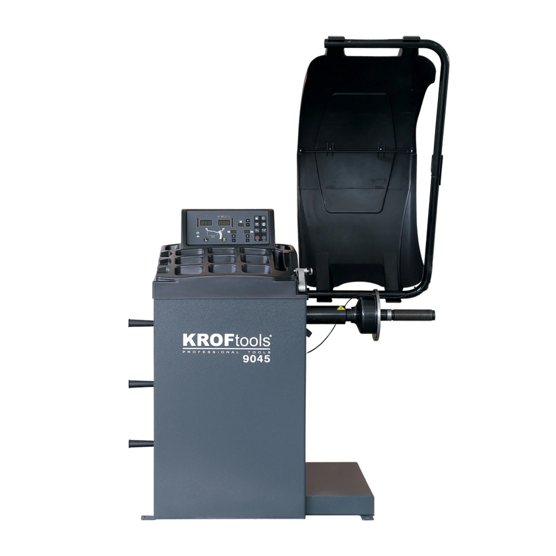 KROFtools Reifenwuchtmaschine Auswuchtmaschine 10"-24" Automatik mit Laser, Start/Stop - Modell 9045