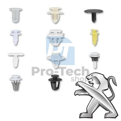 Kunststoff-Verbindungsstifte und -Clips 345St. PEUGEOT profi Asta A-TC002 10448