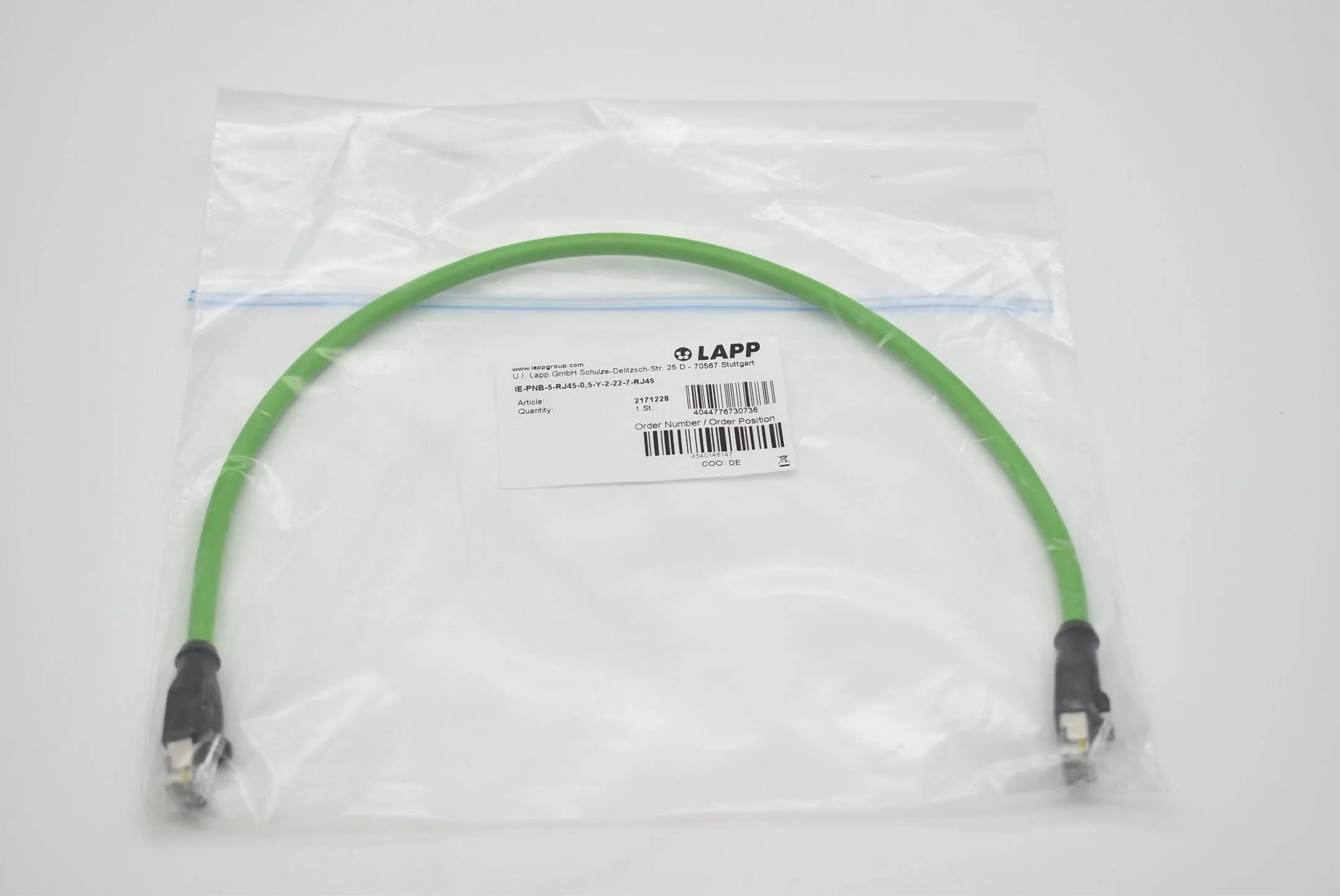 Lapp Group IE-PNB-5-RJ45-0,5-Y-2-22-7-RJ45 ( 2171228 )