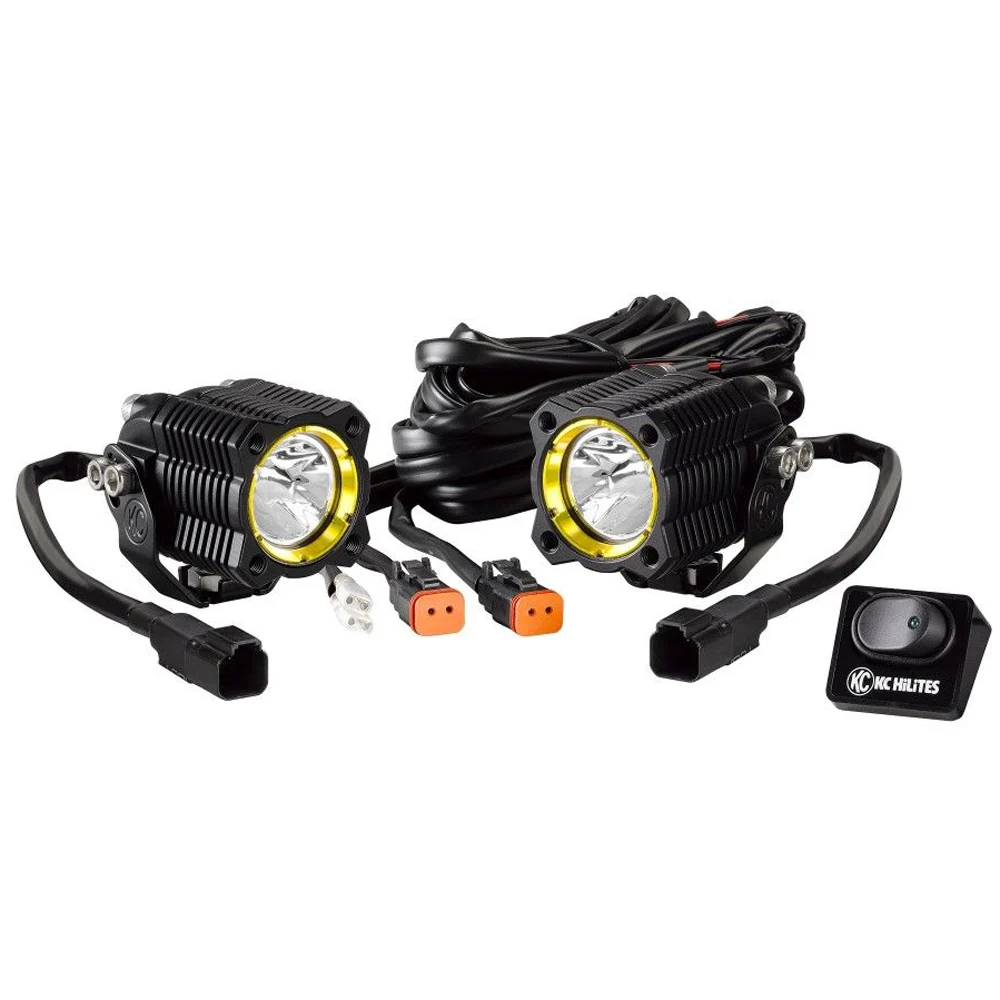 LED Scheinwerfer KC FlexSingle Pair Set